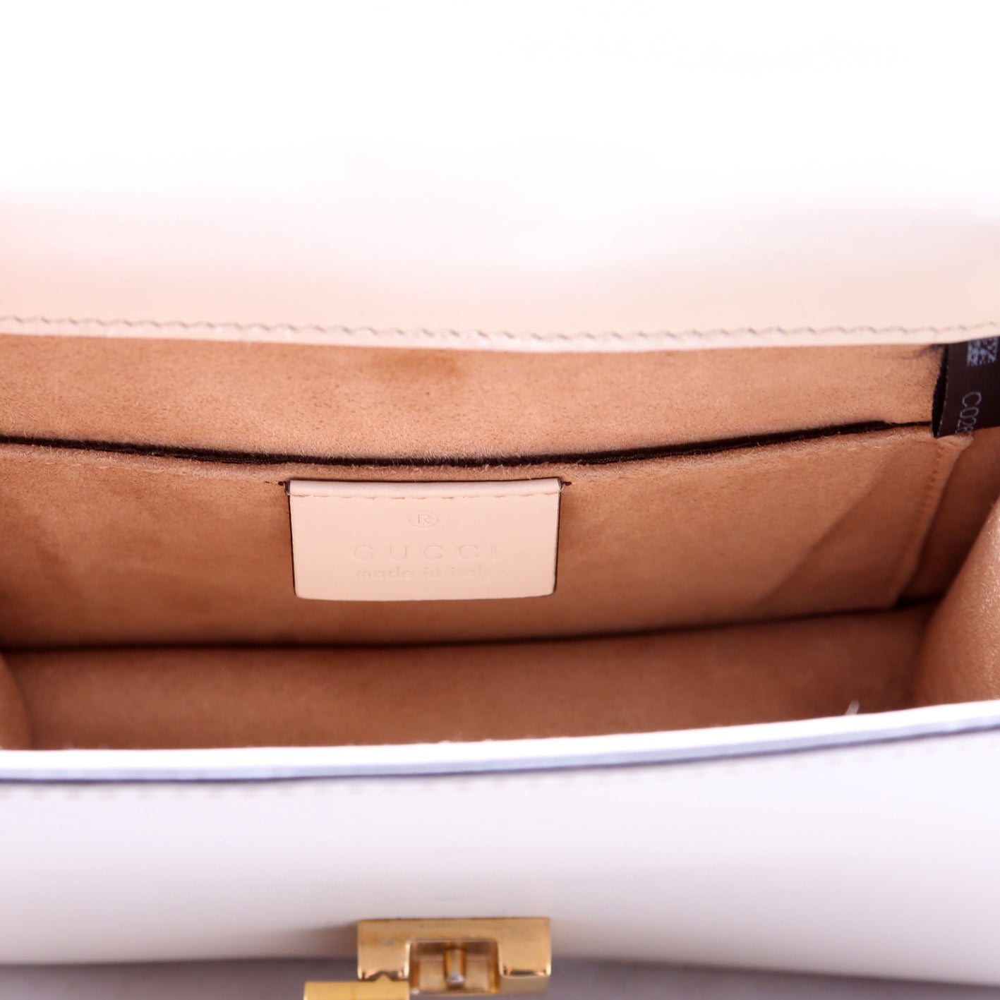 431666 Sylvie Mini Shoulder Bag Leather Cream