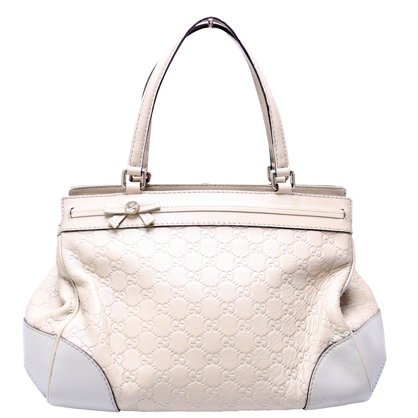 257063 Guccissima Mayfair Ribbon White