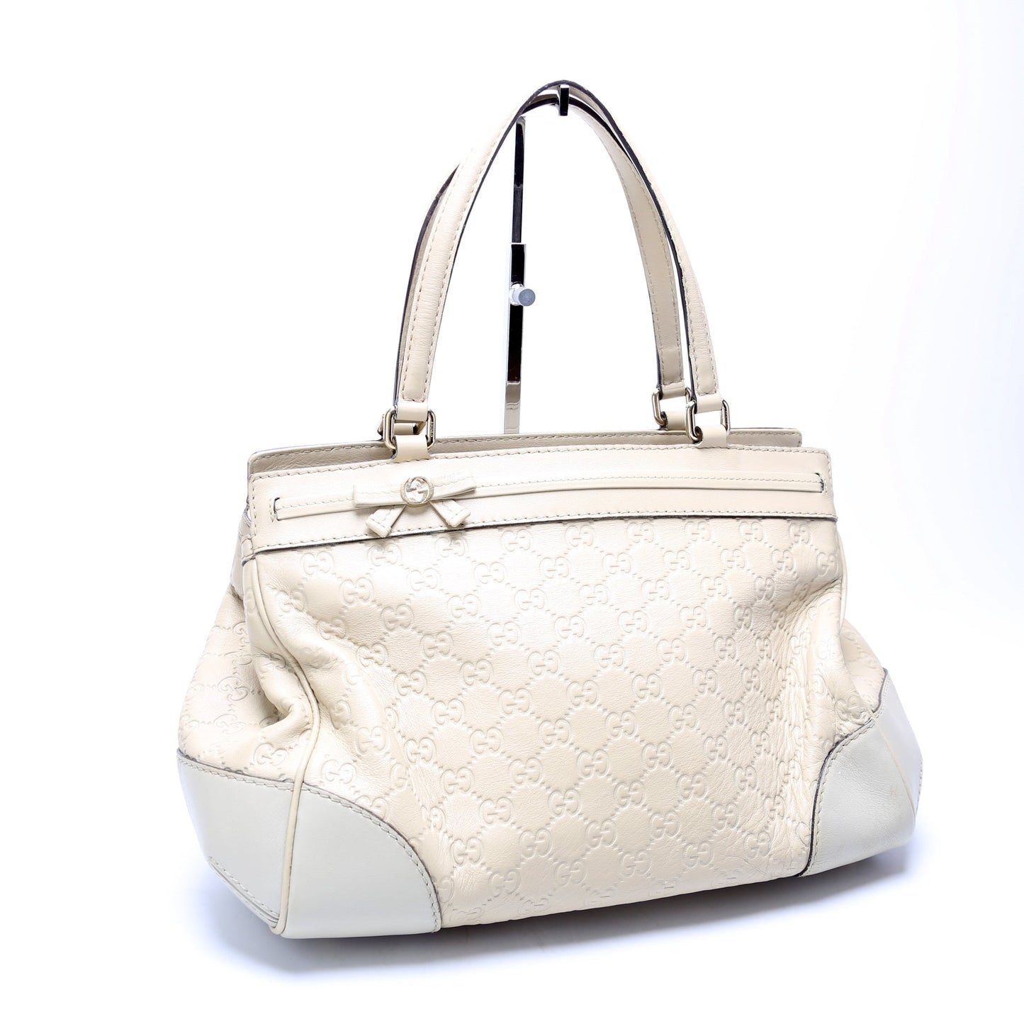 257063 Guccissima Mayfair Ribbon White