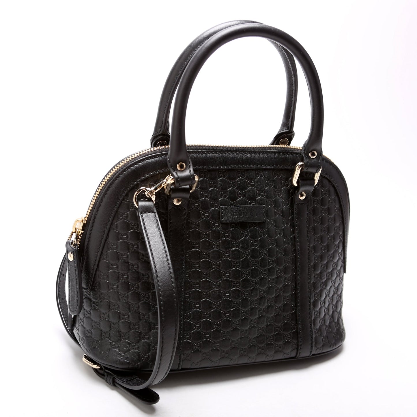 449654 Mini Dome Guccissima Black
