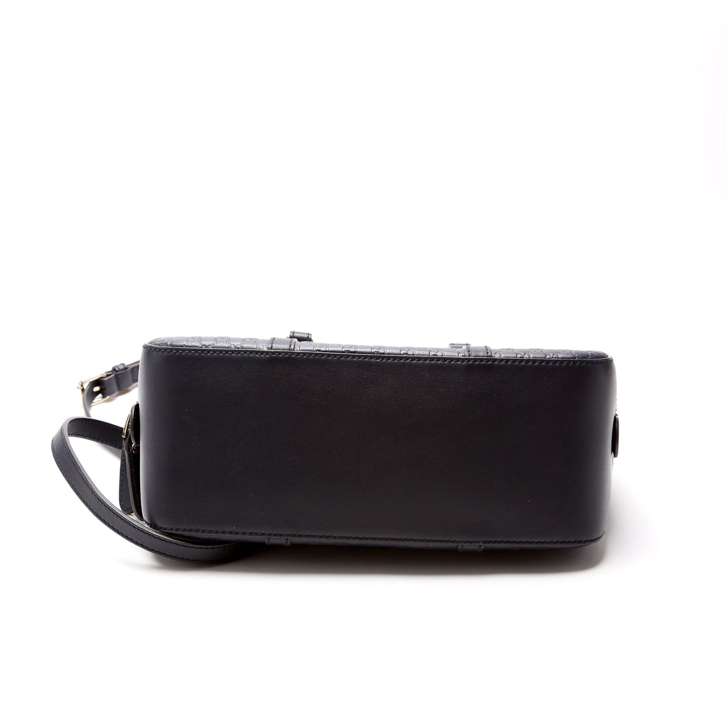 510286 Micro Guccissima Small Crossbody Navy