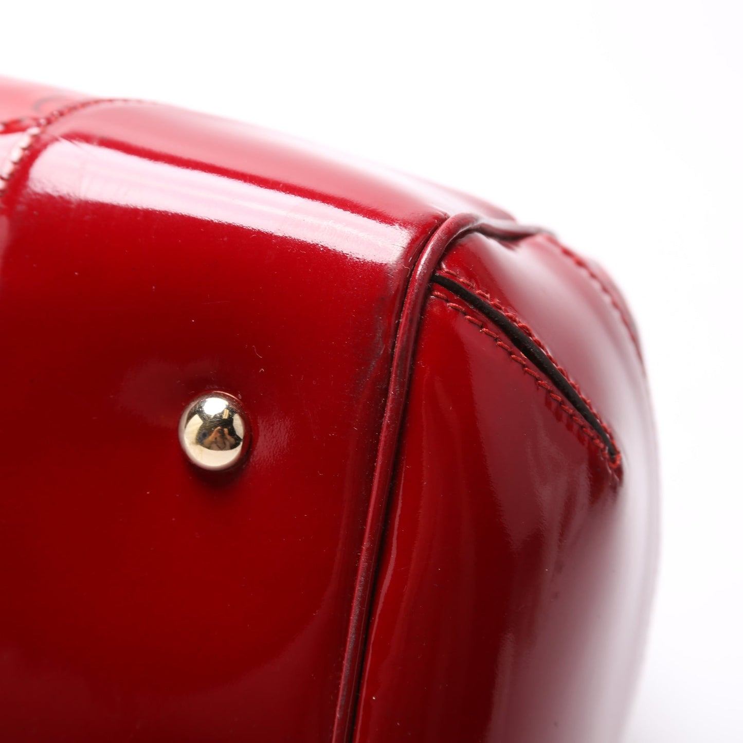 257612 Patent Guccissima Mayfair Tote Medium Red