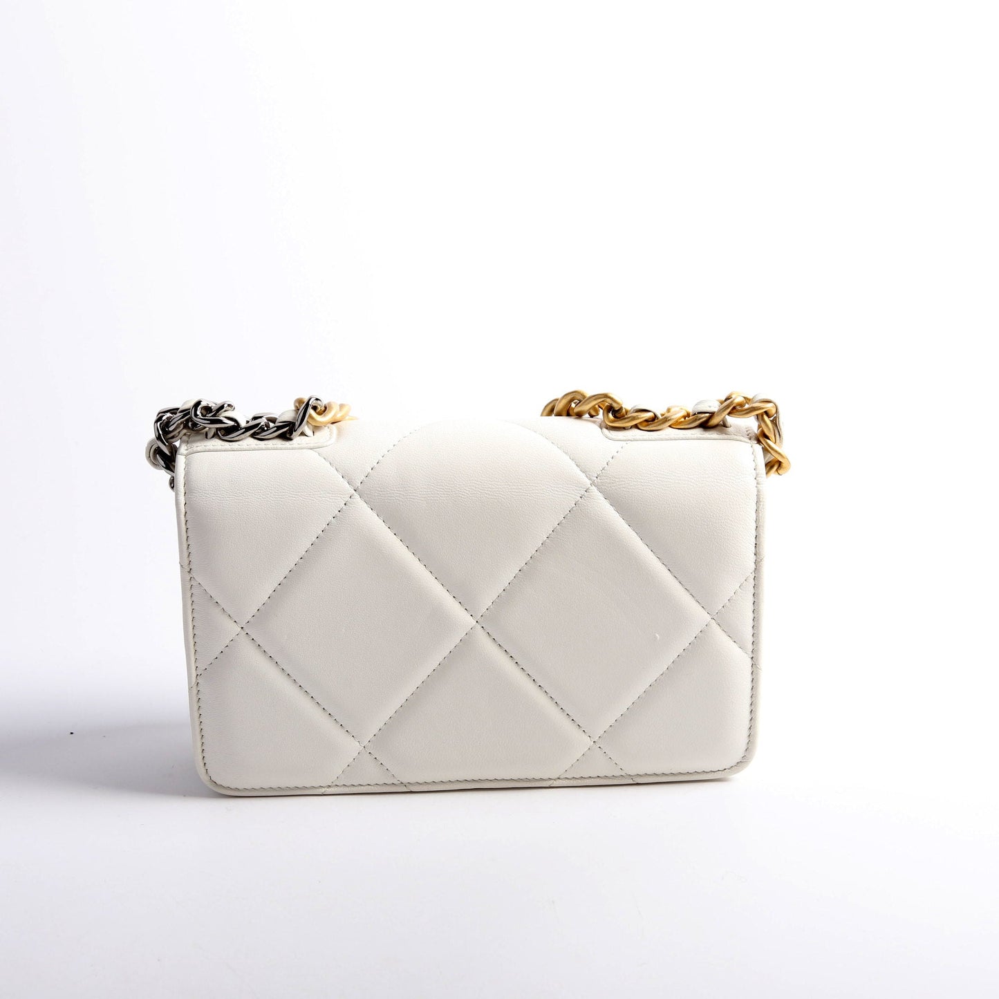 Chanel 19 WOC Quilted Lambskin 30M White