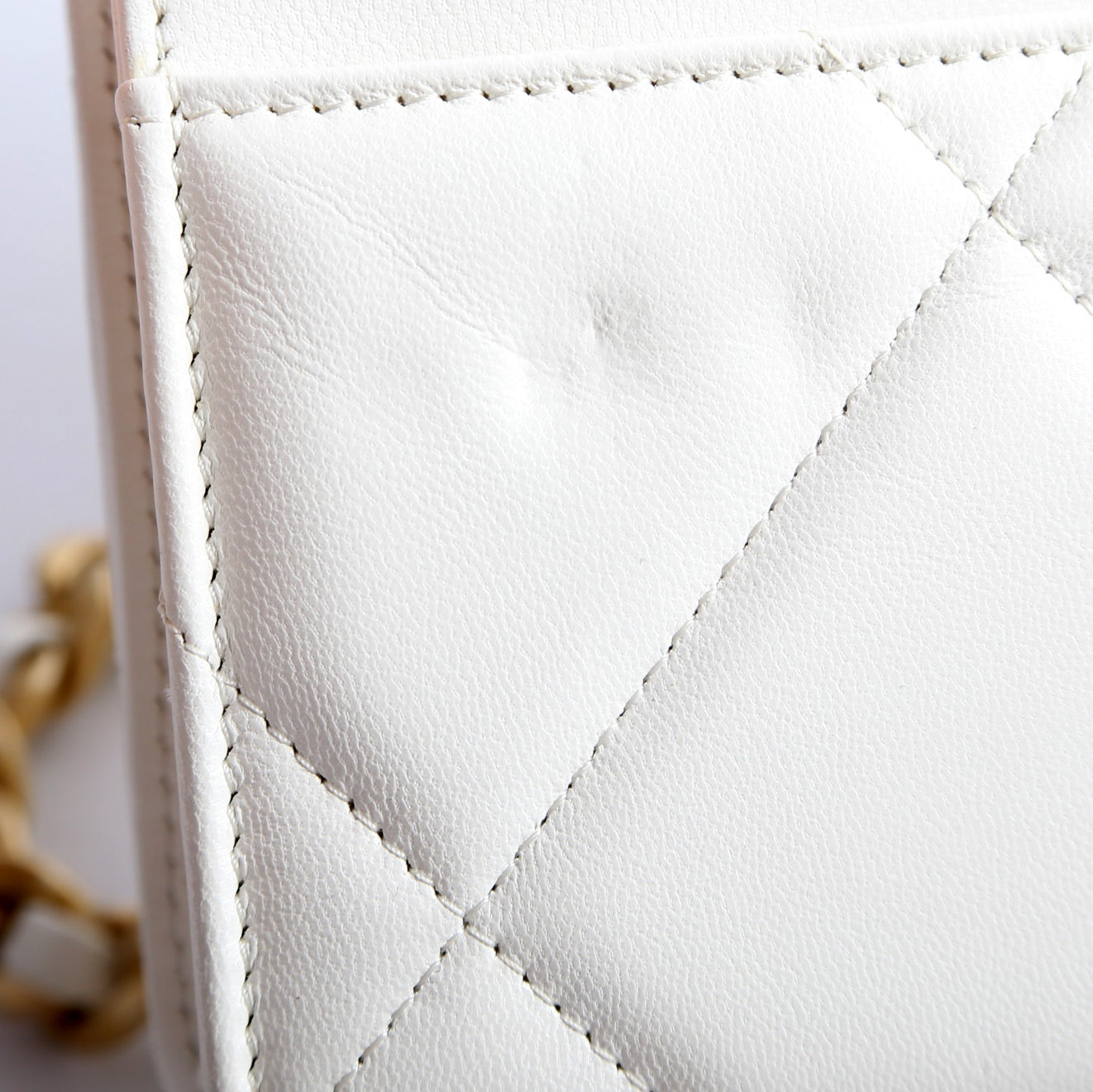 Chanel 19 WOC Quilted Lambskin 30M White