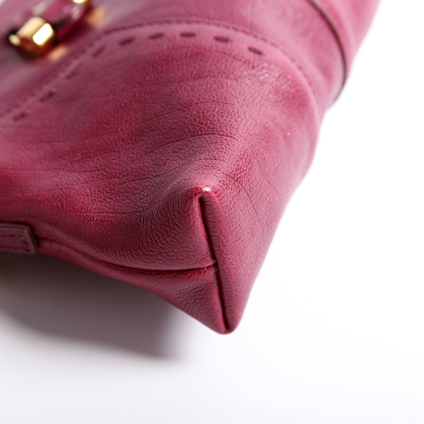 291201 Mini Muse Chain Bag Calfskin Berry