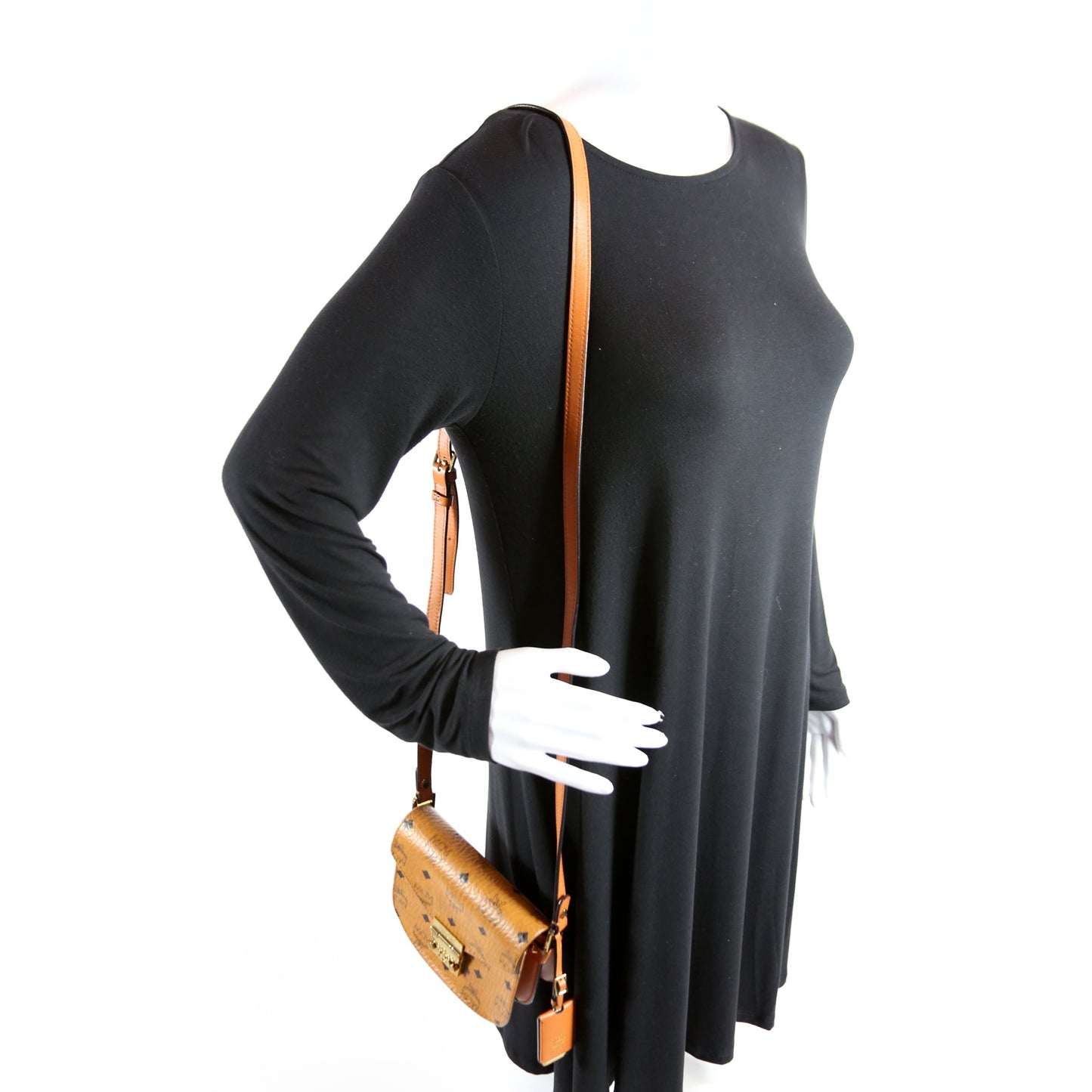 Patricia Visetos Mini Crossbody Brown