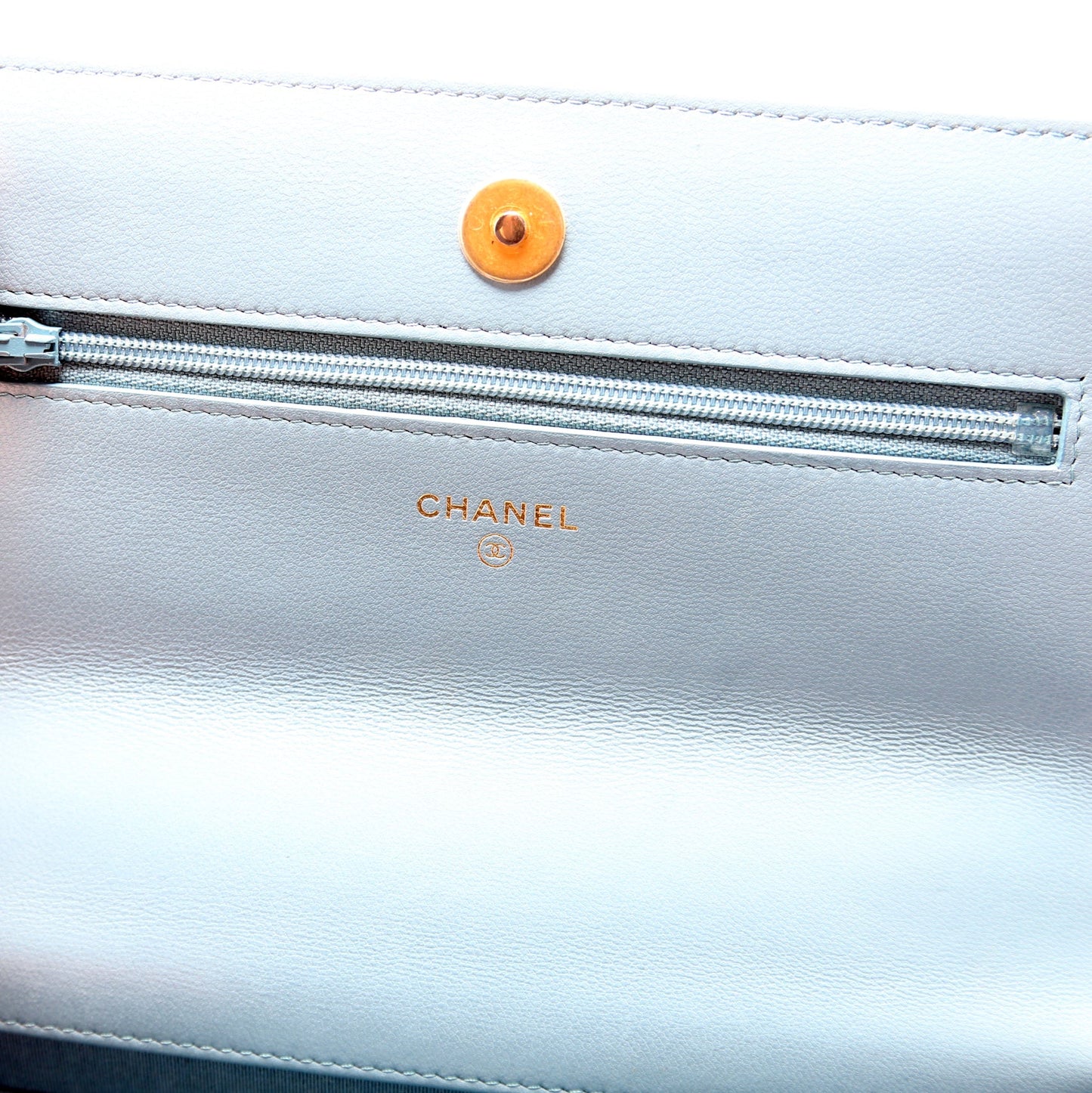 Chanel 19 WOC Quilted Lambskin 29M Blue