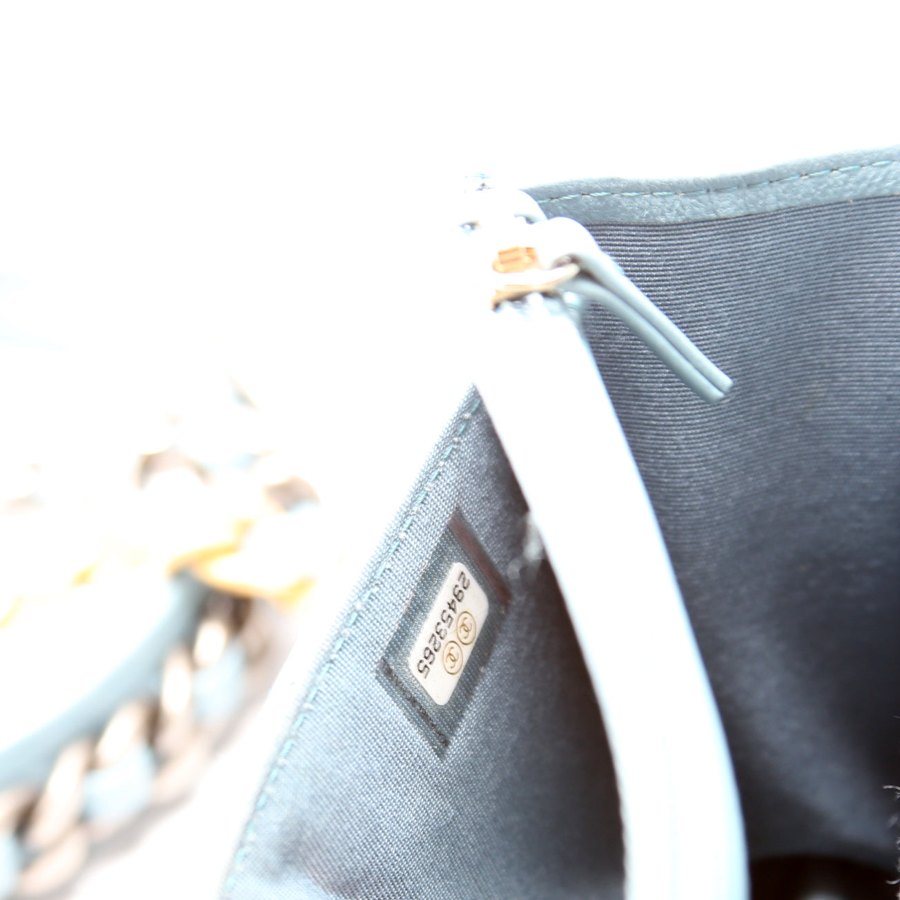 Chanel 19 WOC Quilted Lambskin 29M Blue