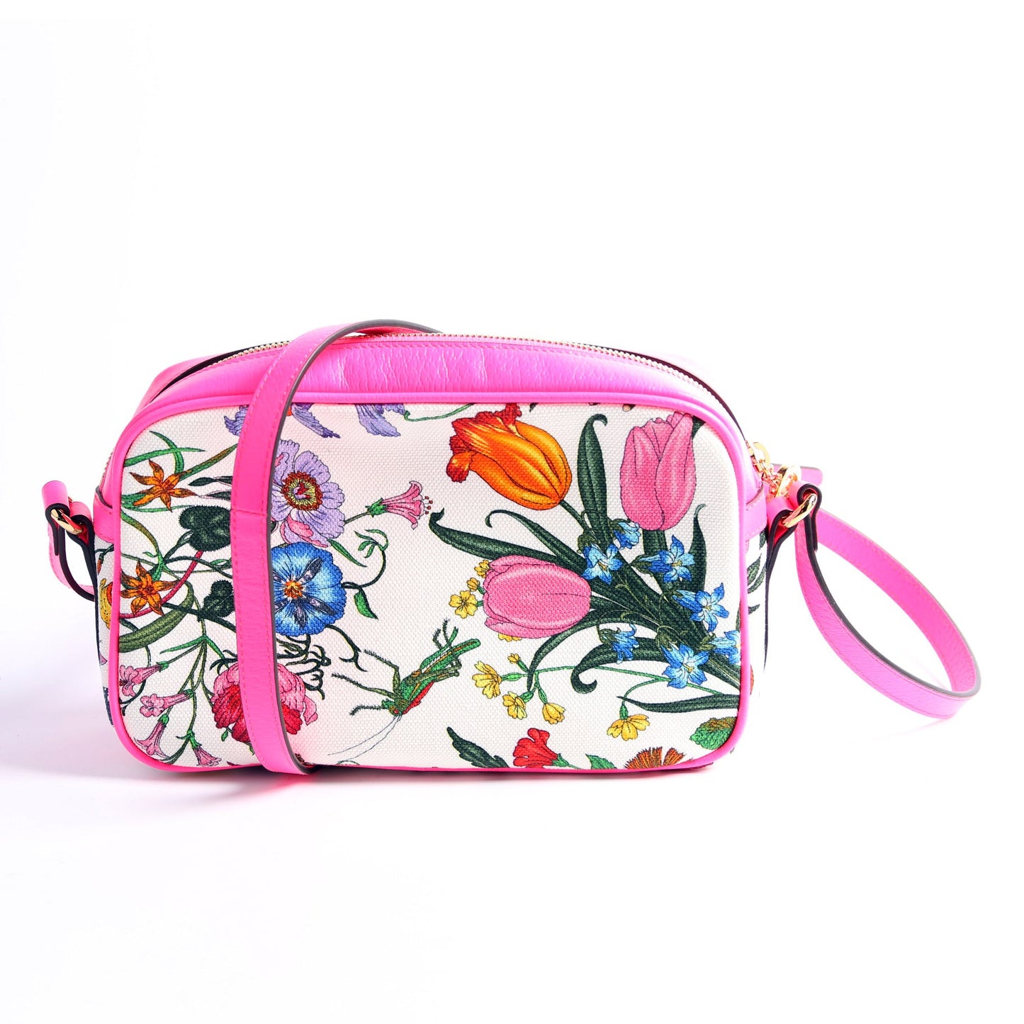 550147 Flora Canvas Crossbody Pink