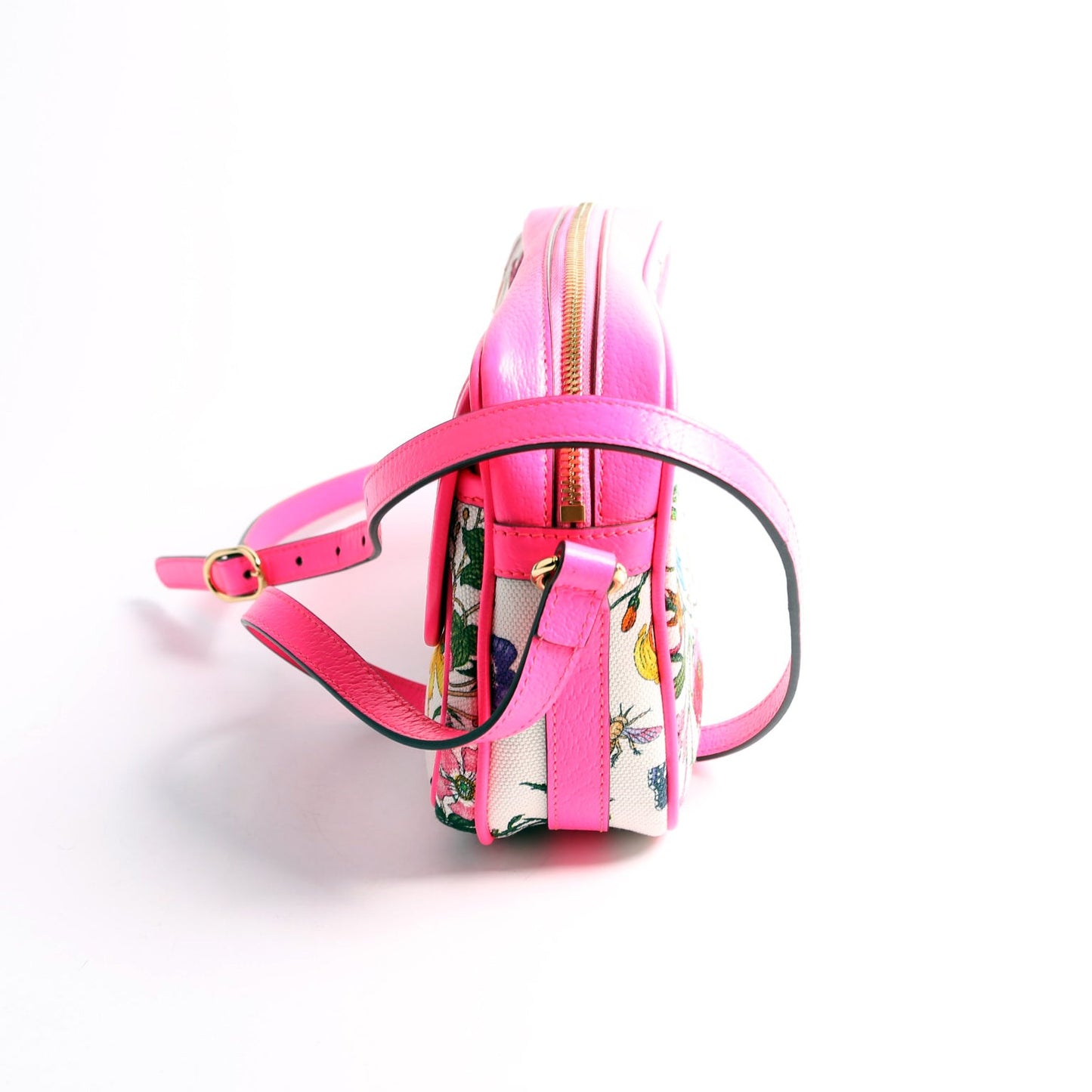 550147 Flora Canvas Crossbody Pink