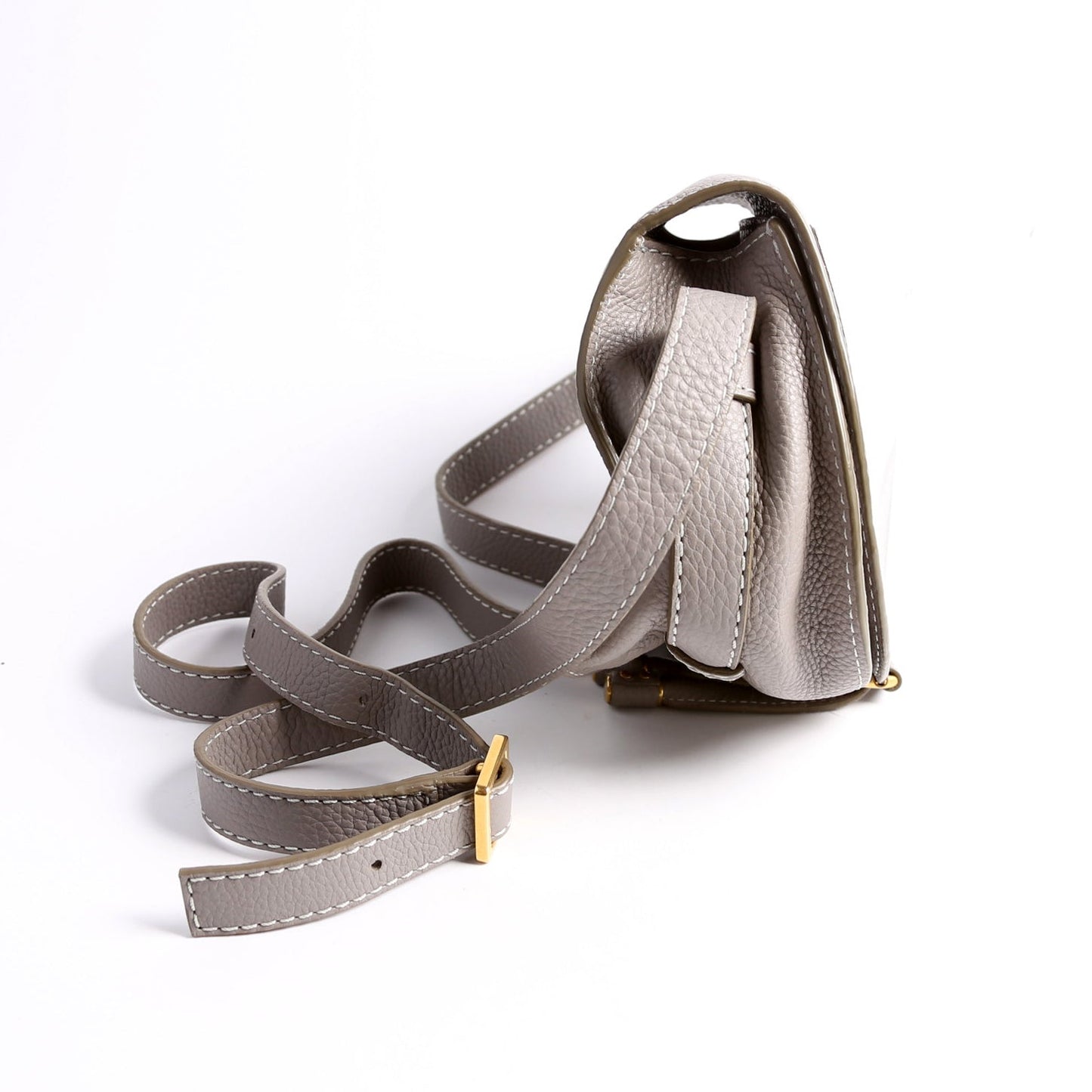 Marcie Saddle Bag Crossbody Small Grey