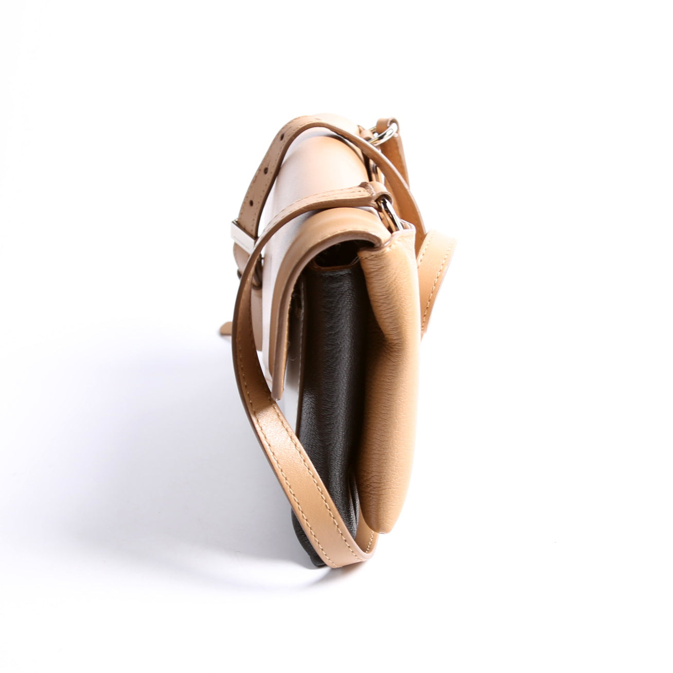 Duetto Leather Crossbody Tan/Black