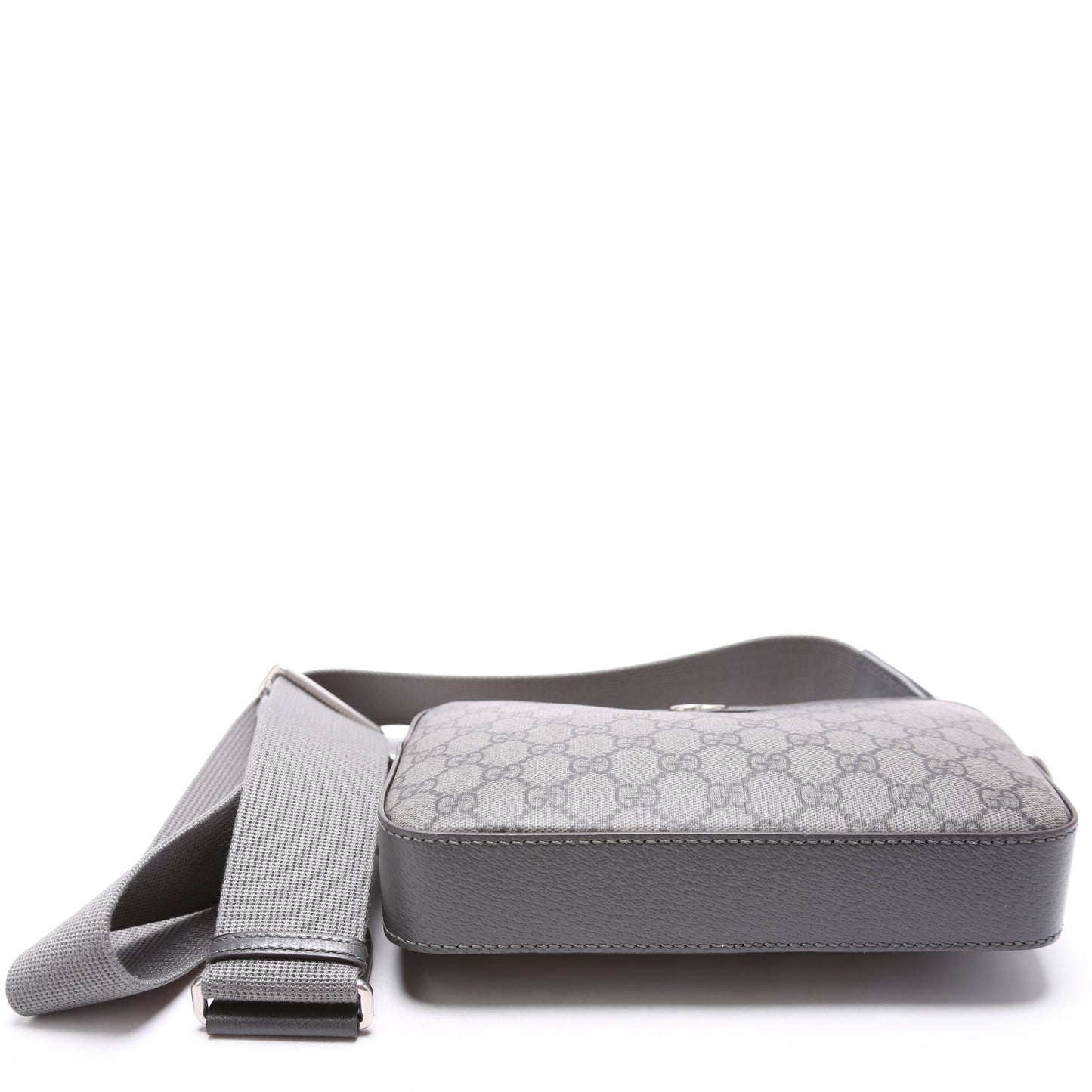699439 GG Supreme Ophidia Small Wristlet Crossbody Grey