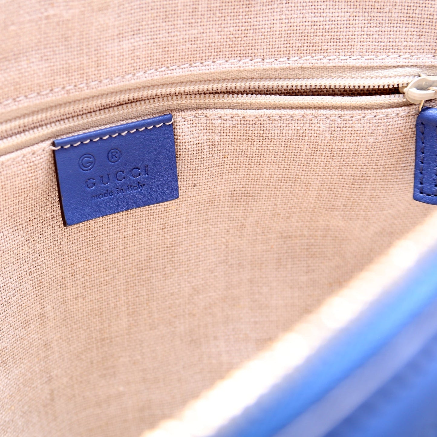 449654 Mini Dome Guccissima Blue