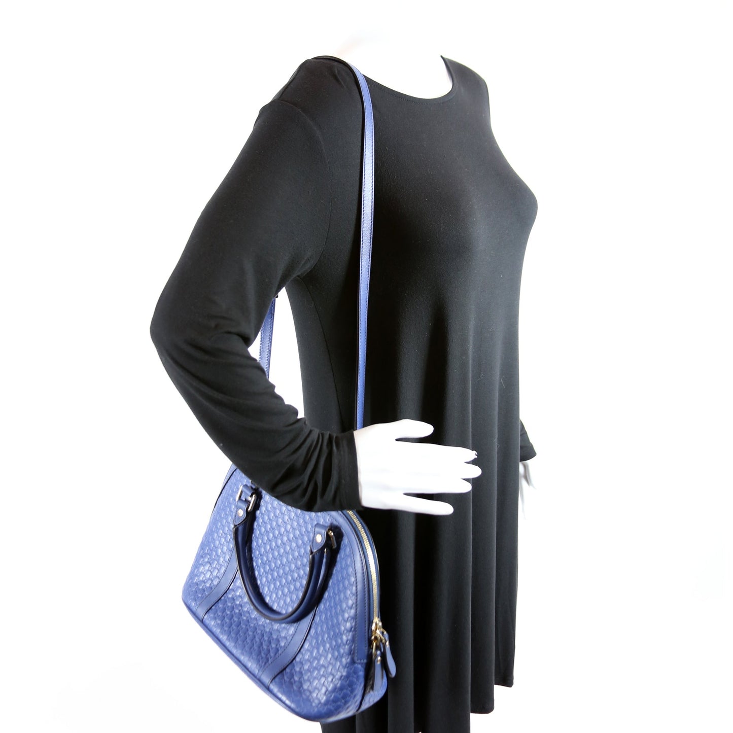 449654 Mini Dome Guccissima Blue