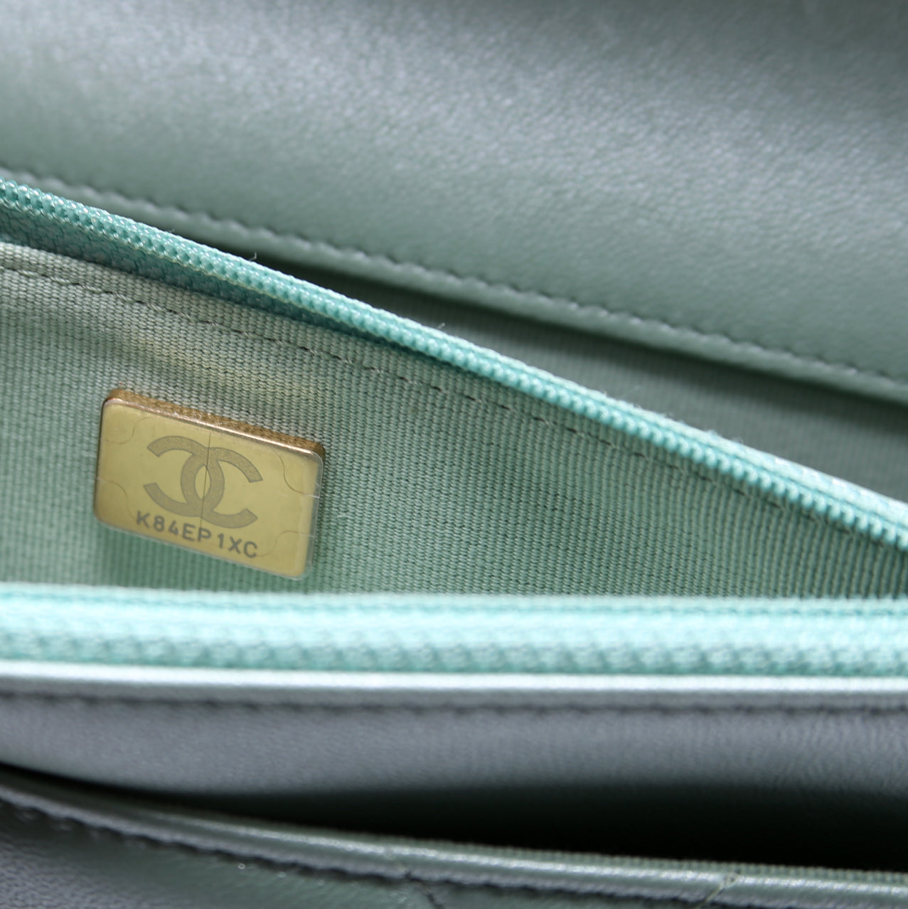 Chanel 19 WOC Quilted Lambskin RFID Green