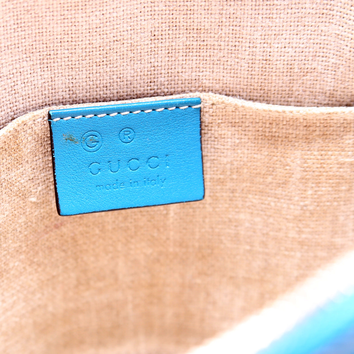 449654 Mini Dome Micro Guccissima Teal