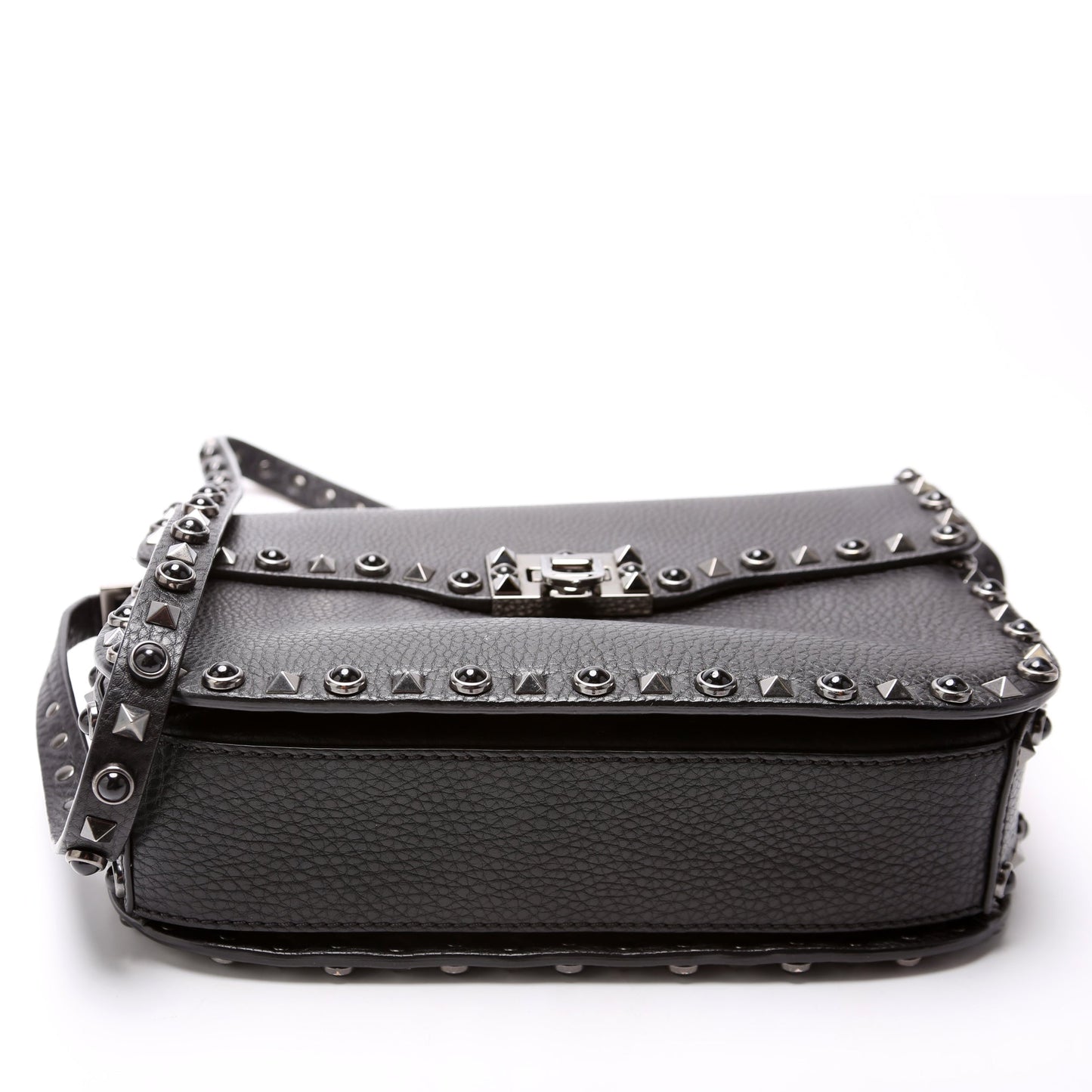Rockstud Rolling Medium Crossbody Black