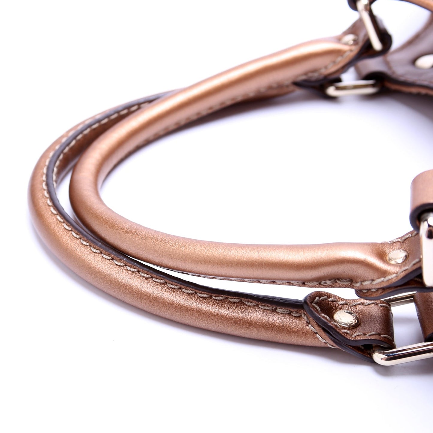 211944 Sukey GG Leather Medium Bronze
