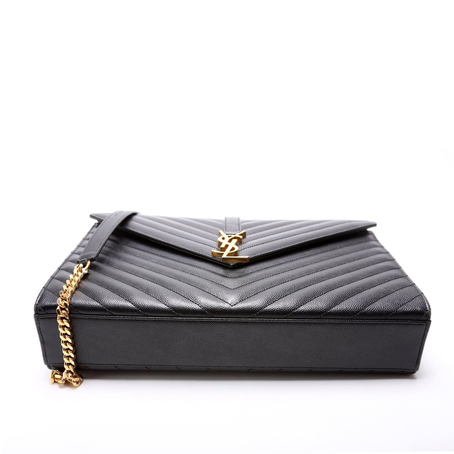 396910 Envelope Chevron Large Black
