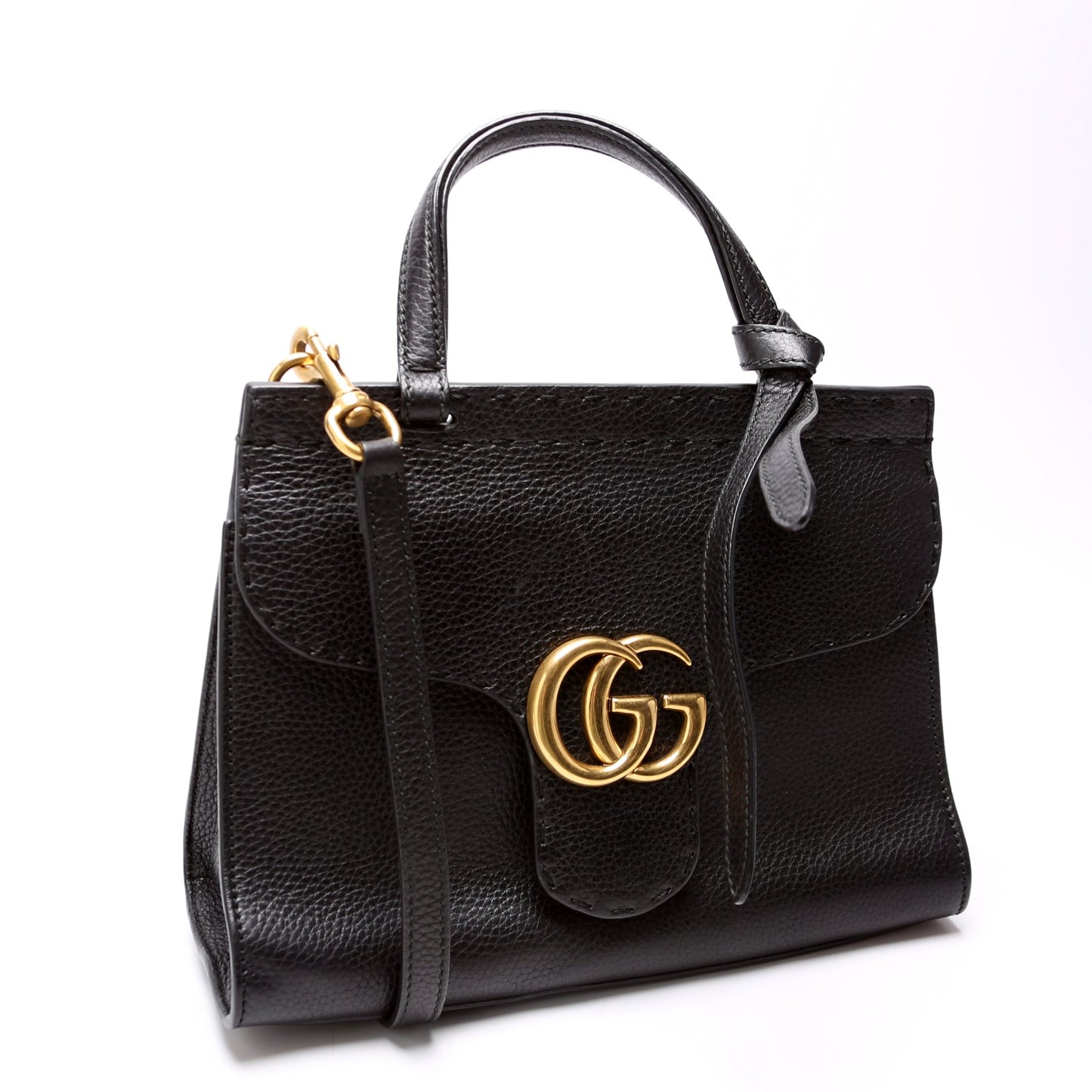442622 Mini Marmont Top Handle Black