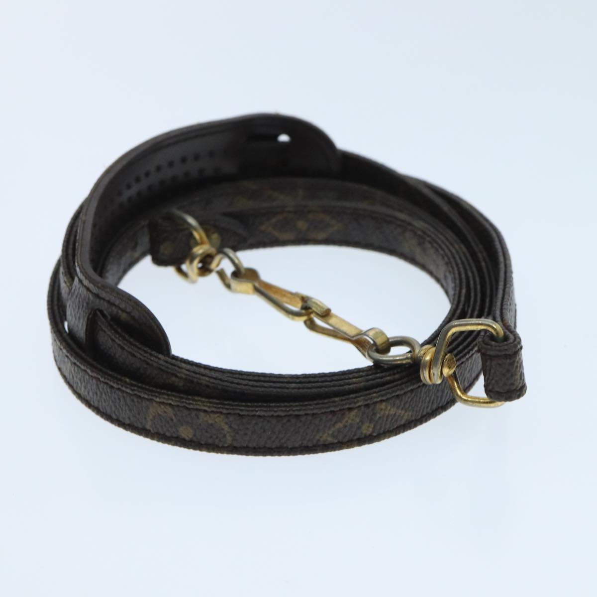 Louis Vuitton Shoulder Strap Brown Canvas Bag Jewelry