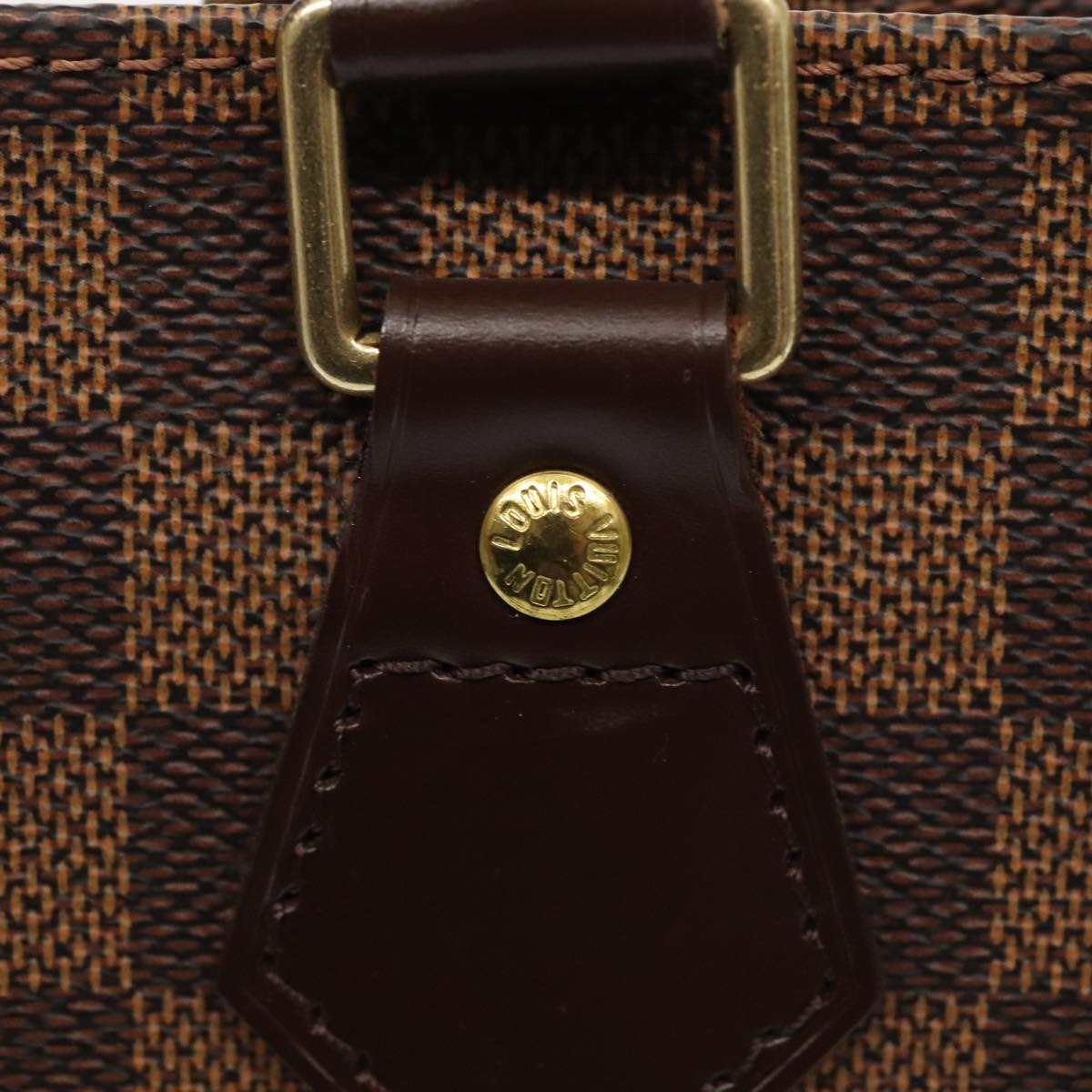 Louis Vuitton Sac Plat Brown Canvas Handbag