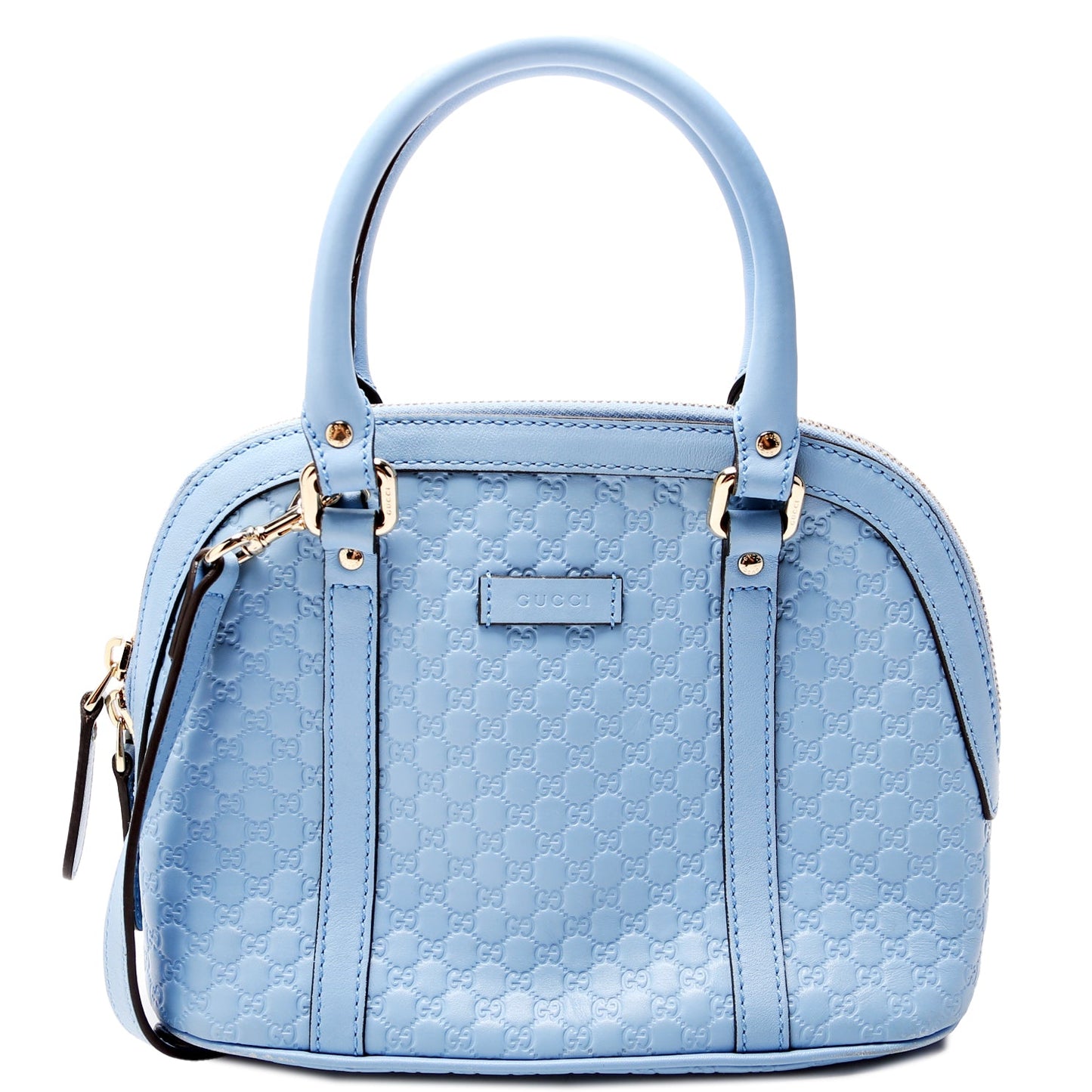 449654 Mini Dome Micro Guccissima Blue