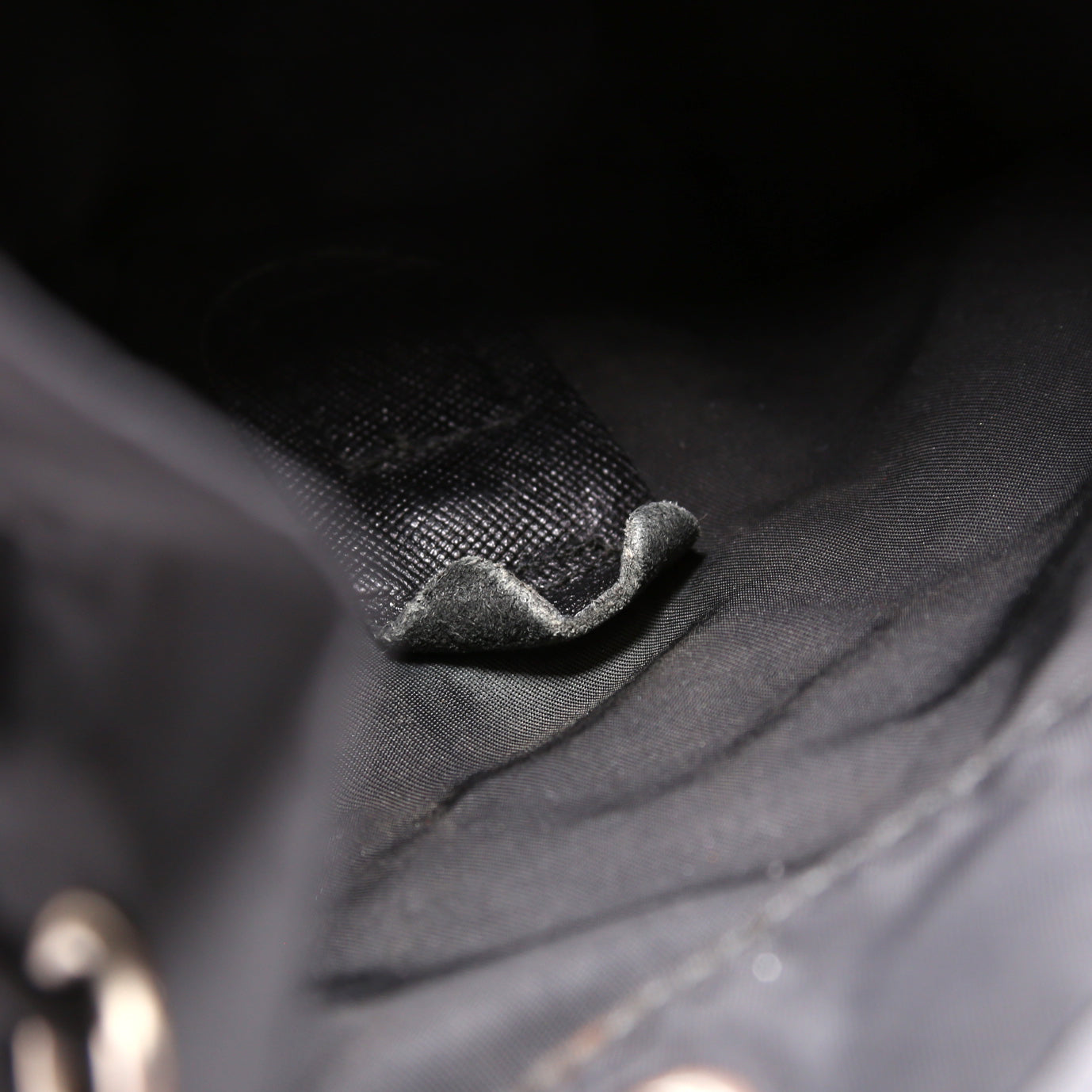 Flap Top Backpack Nylon Vintage Black