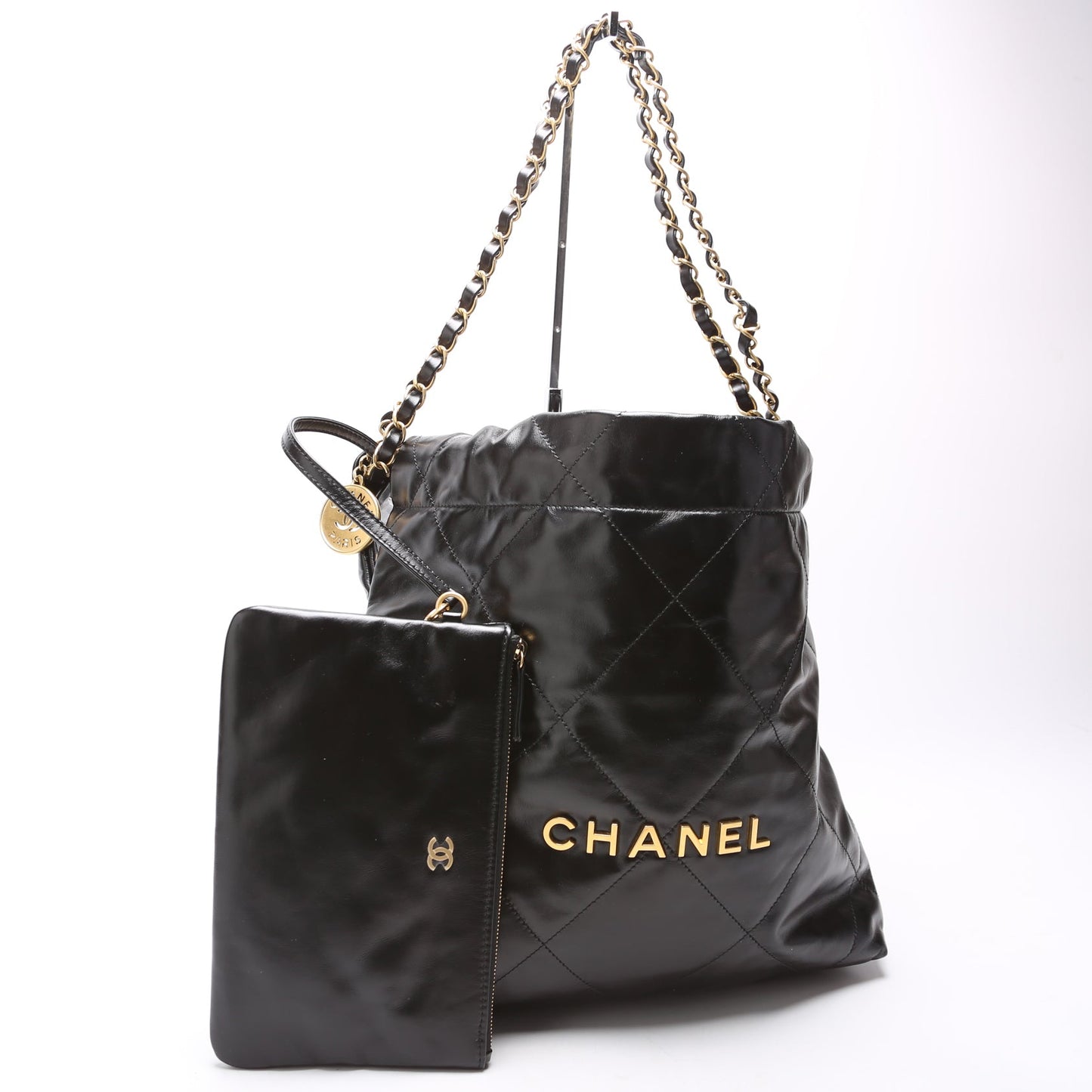 Chanel 22 Quilted Medium Hobo RFID Black