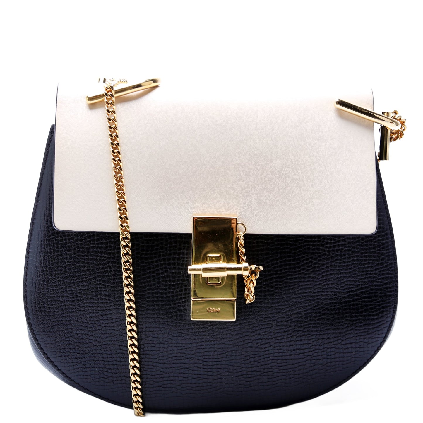 Drew Crossbody Medium Cream and Black