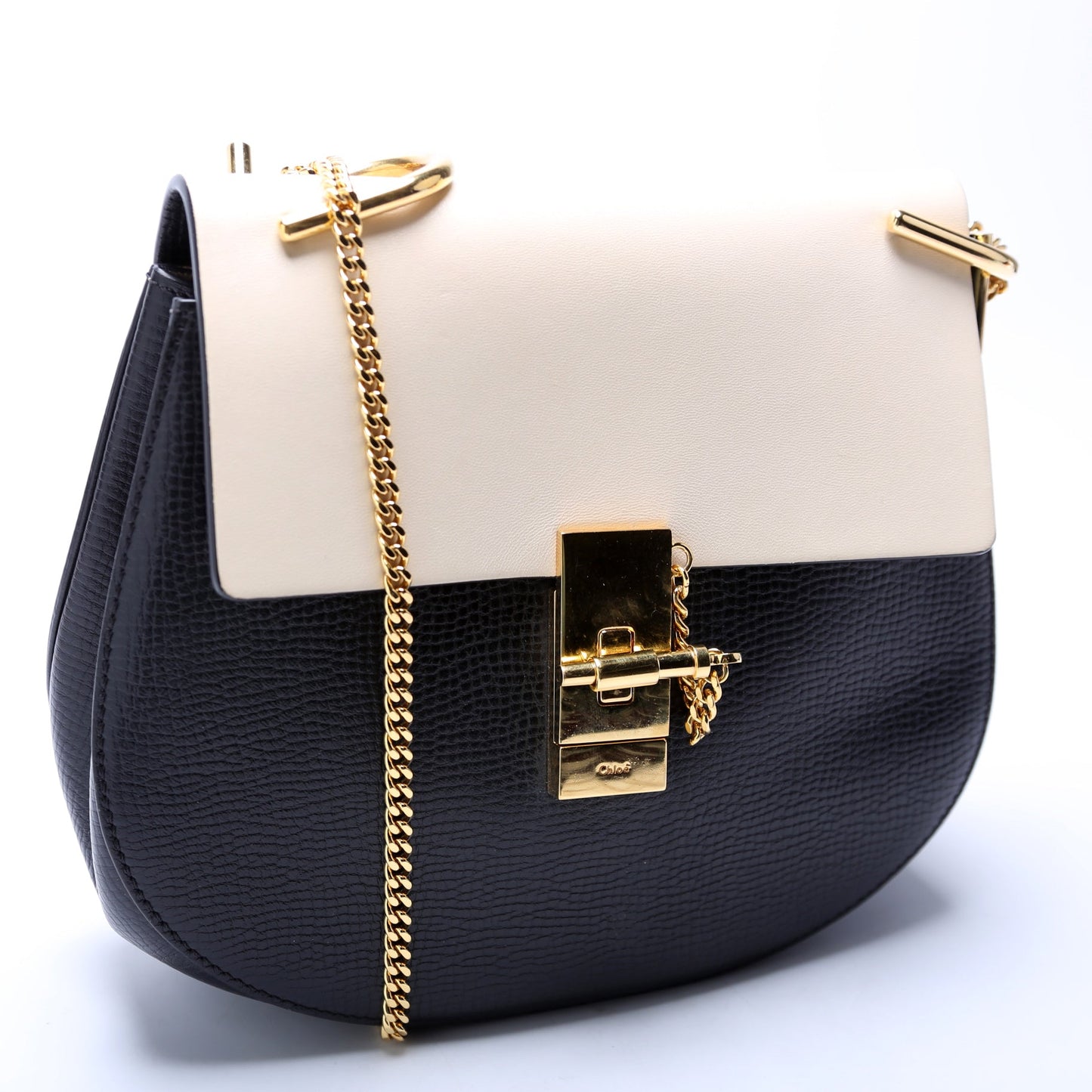 Drew Crossbody Medium Cream and Black