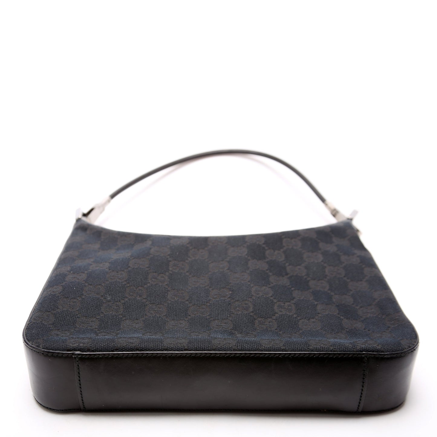 001 3812 GG Canvas Small Hobo Black