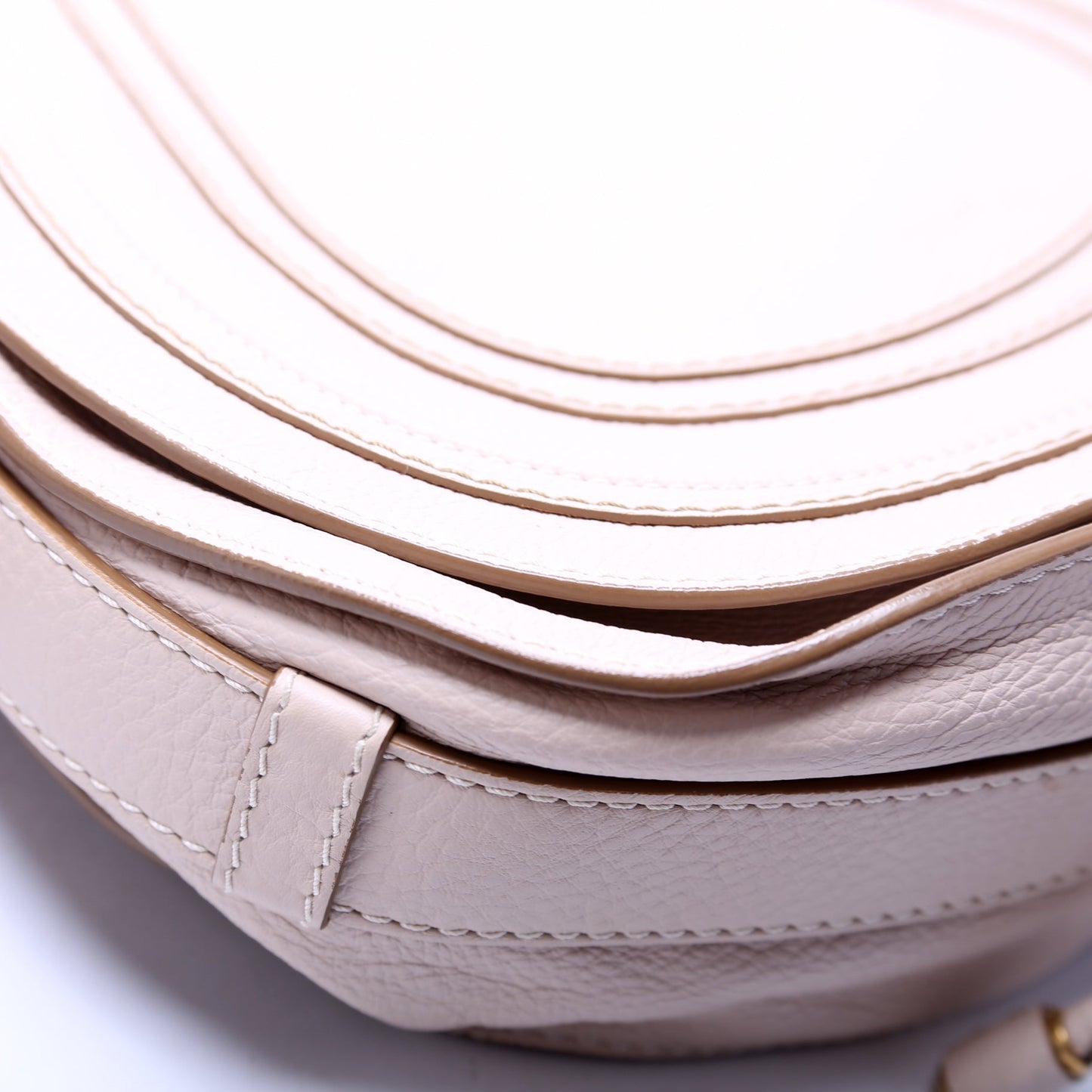 Marcie Saddle Bag Crossbody Medium Beige