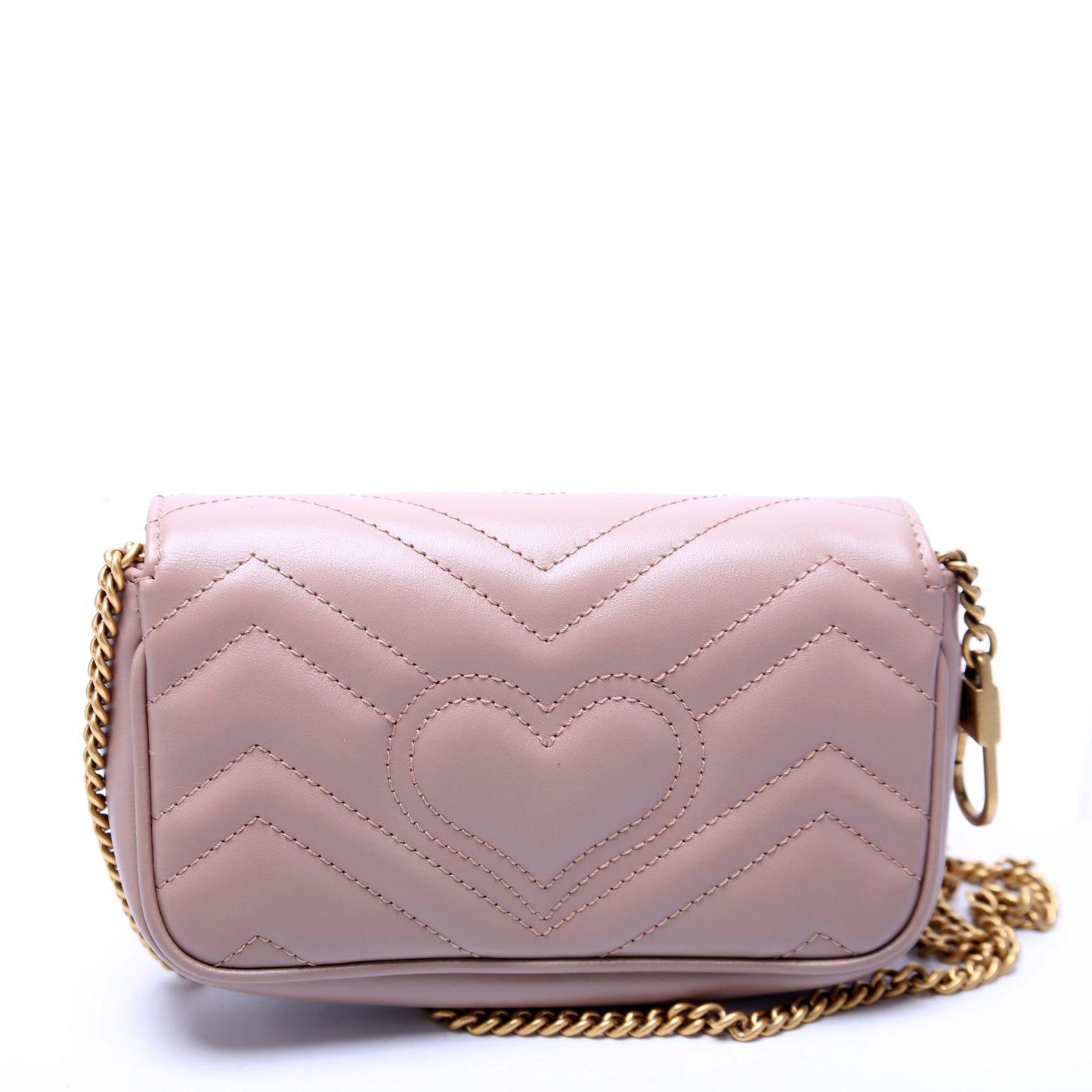 476433 Marmont Leather Super Mini Flap Tan