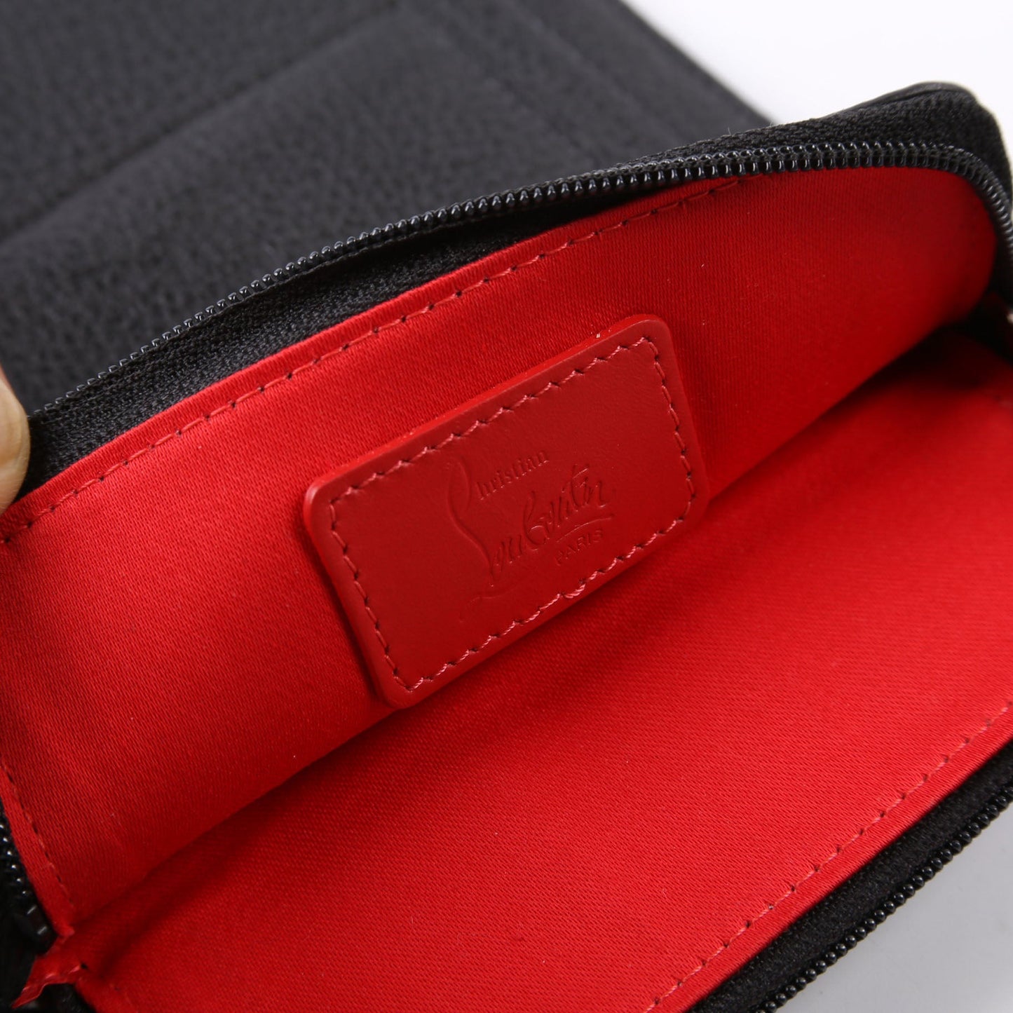 Loubilab Rubber Logo Phone Pouch Crossbody Black