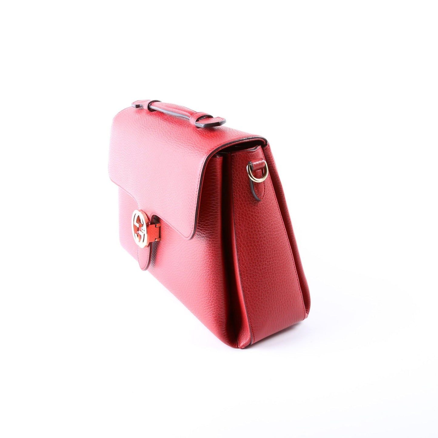 510306 Large Interlocking GG Shoulder Bag Red