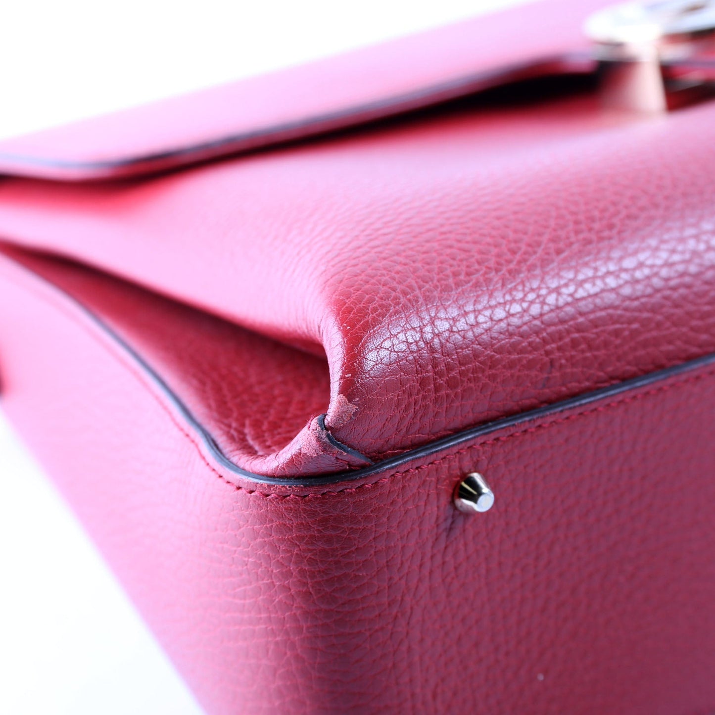 510306 Large Interlocking GG Shoulder Bag Red