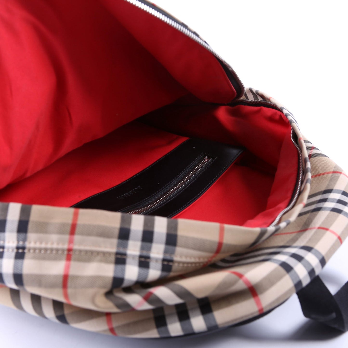 8016106 Archive Check Nylon Backpack