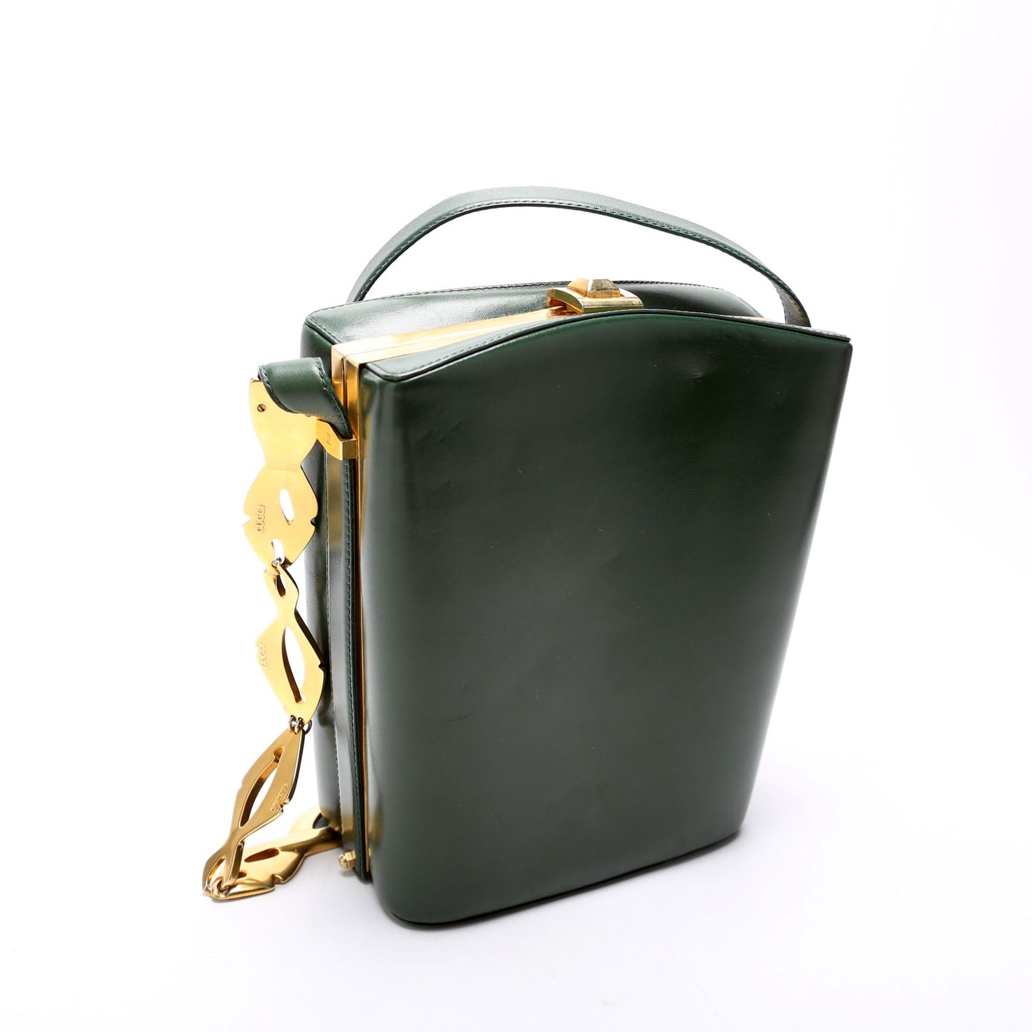 001 2174 Box Shoulder Bag Vintage Green