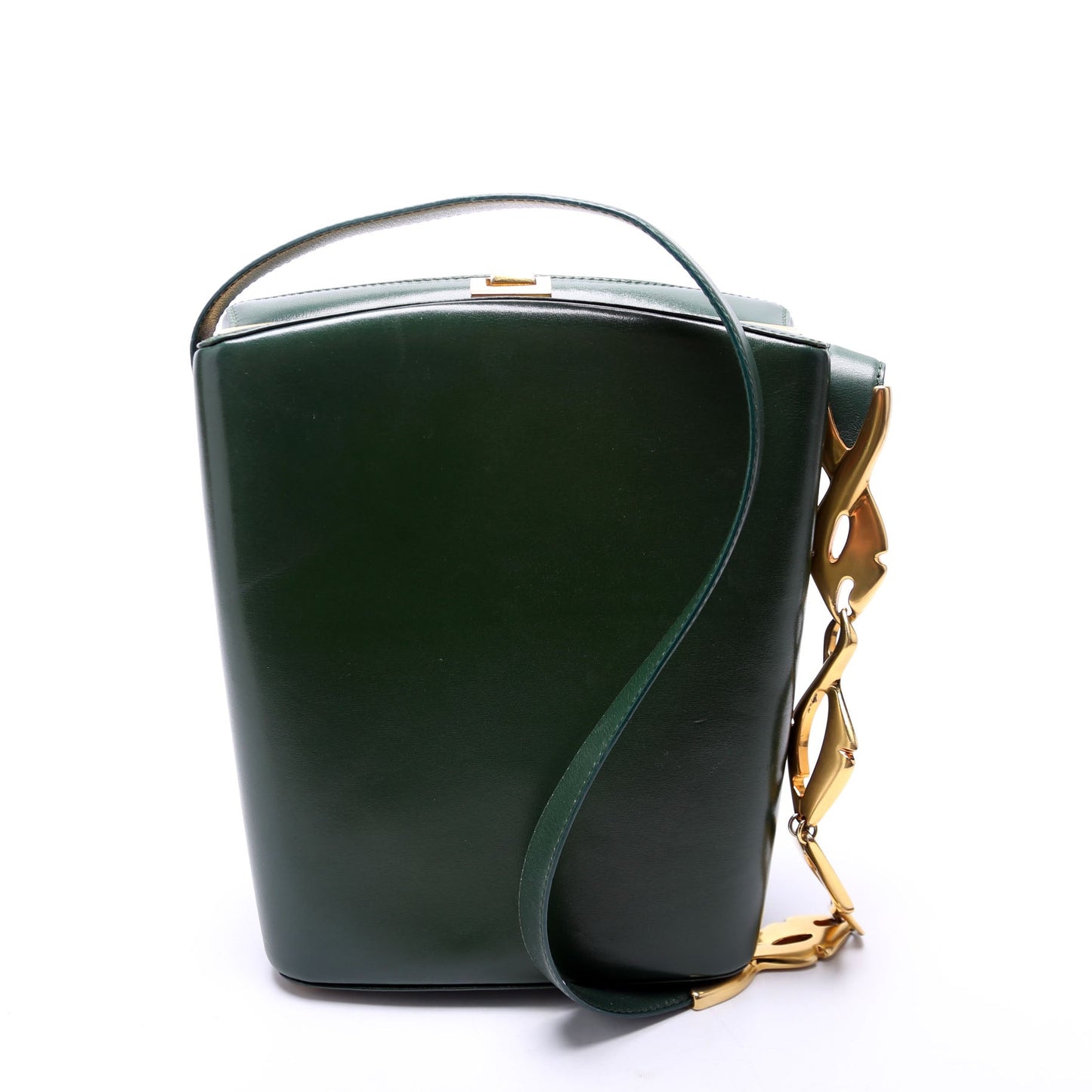001 2174 Box Shoulder Bag Vintage Green