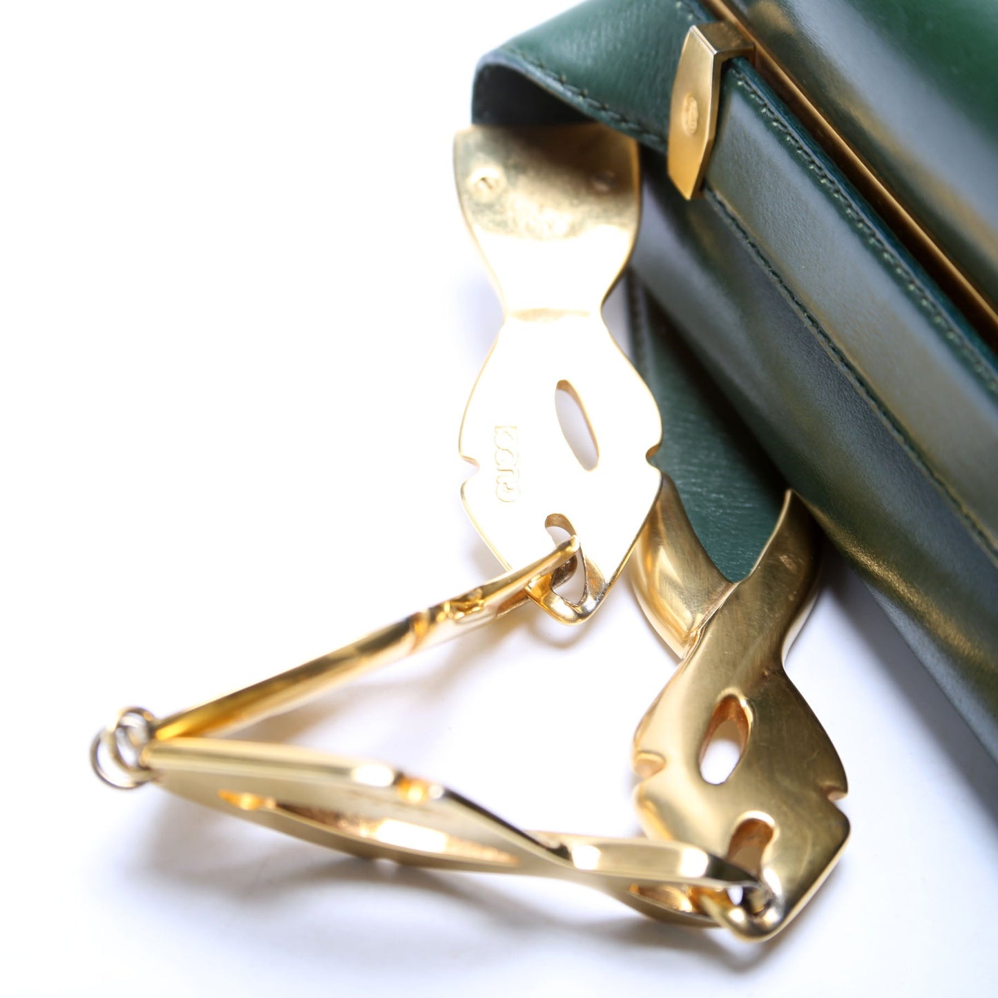 001 2174 Box Shoulder Bag Vintage Green