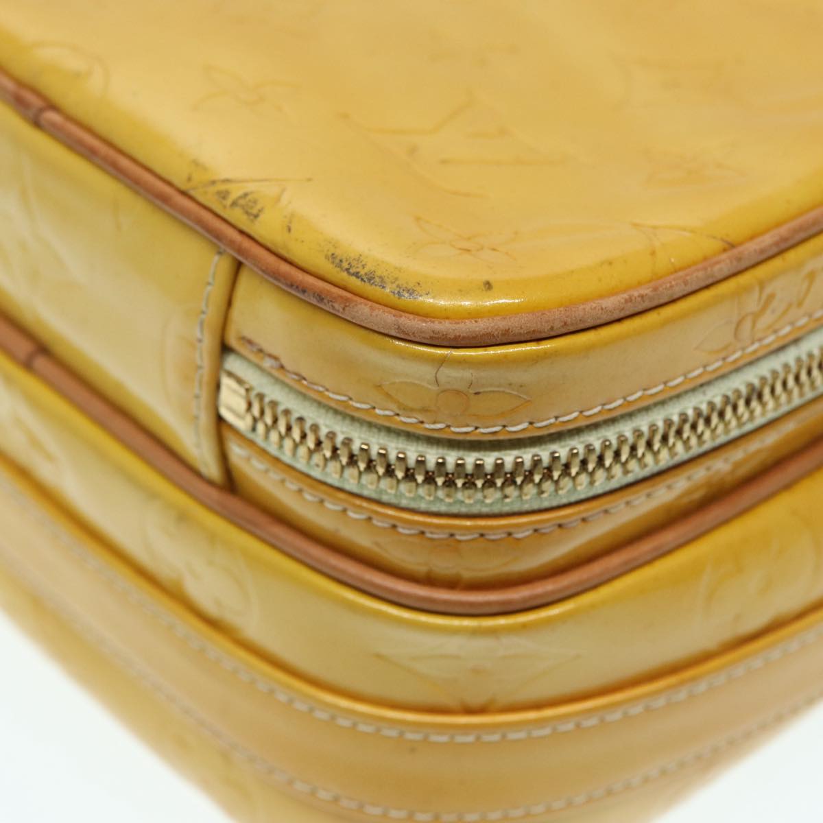 Louis Vuitton Wooster Yellow Patent Leather Shoulder Bag