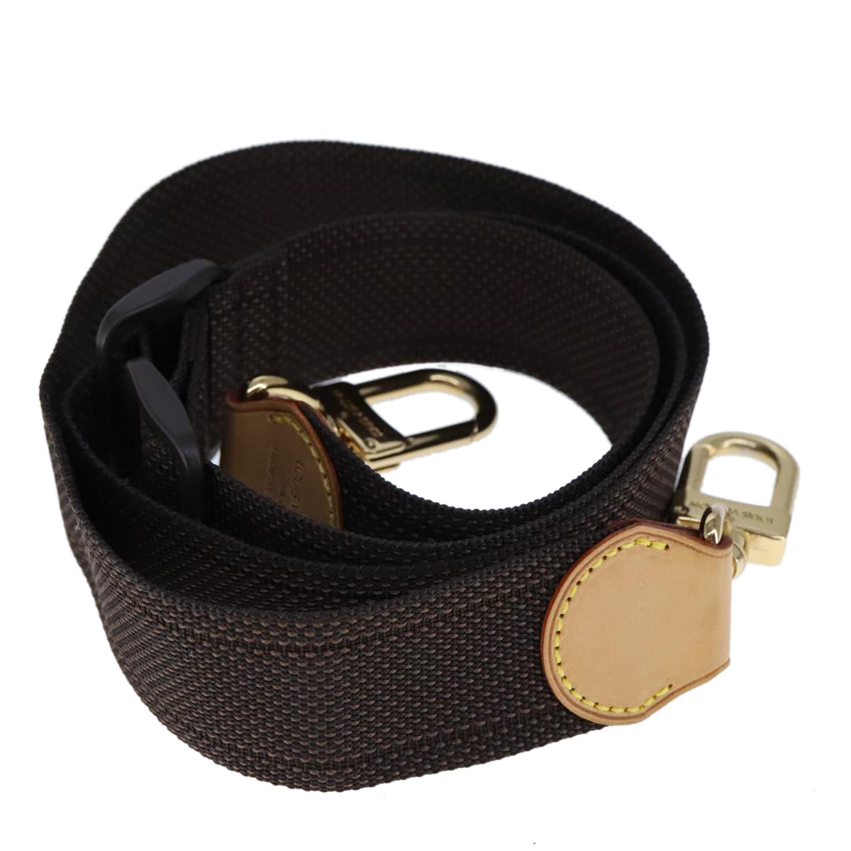 Louis Vuitton Shoulder Strap Brown Canvas Bag Jewelry ()