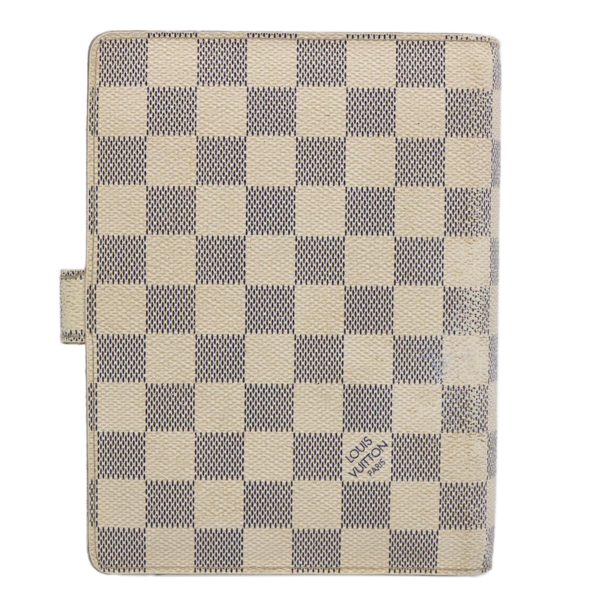 Louis Vuitton Agenda Mm White Canvas Wallet