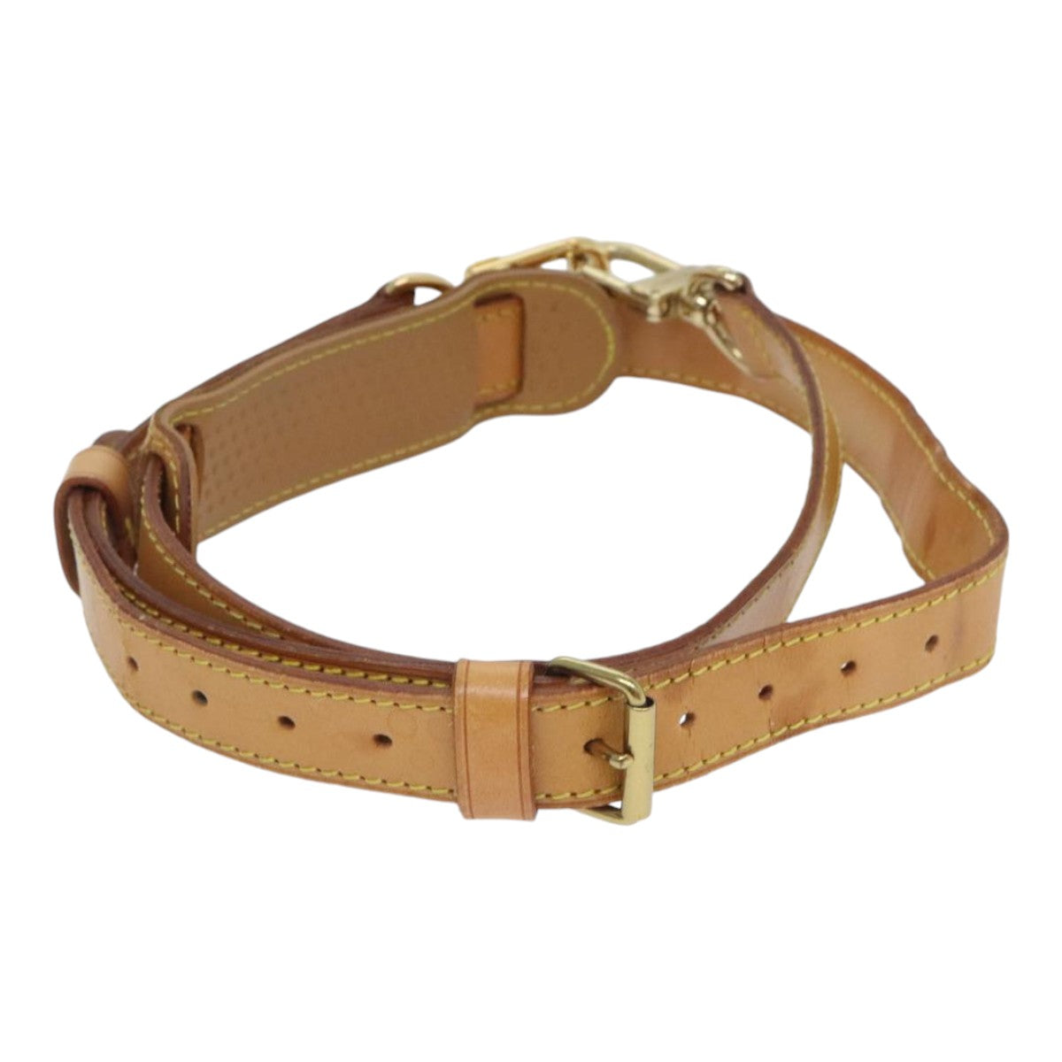 Louis Vuitton Bandoulière De Sac Beige Leather Bag Jewelry