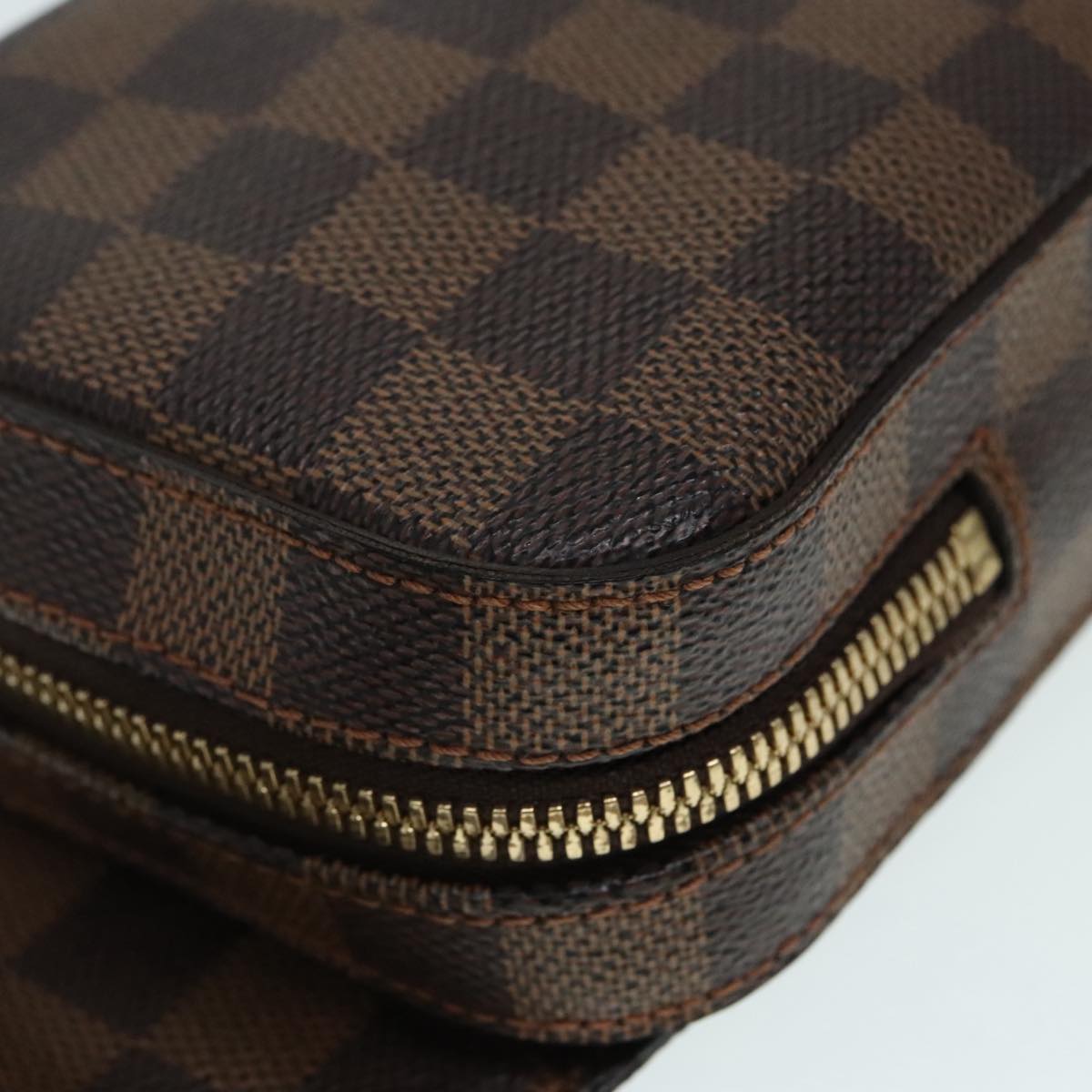 Louis Vuitton Geronimos Brown Canvas Shoulder Bag
