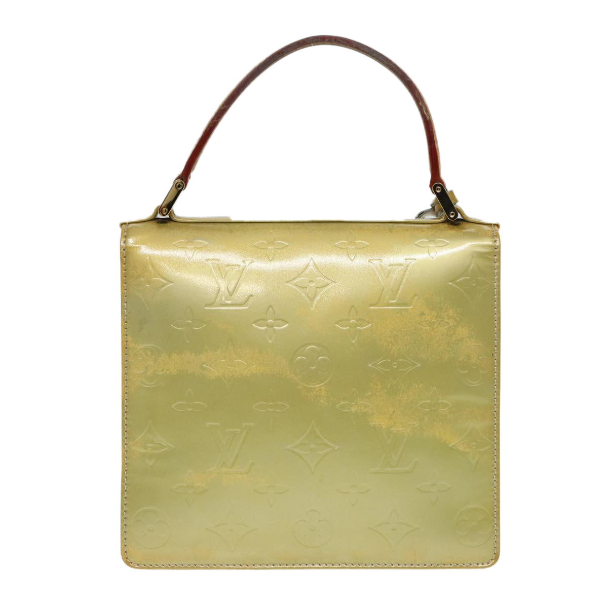 Louis Vuitton Spring Street Yellow Patent Leather Handbag