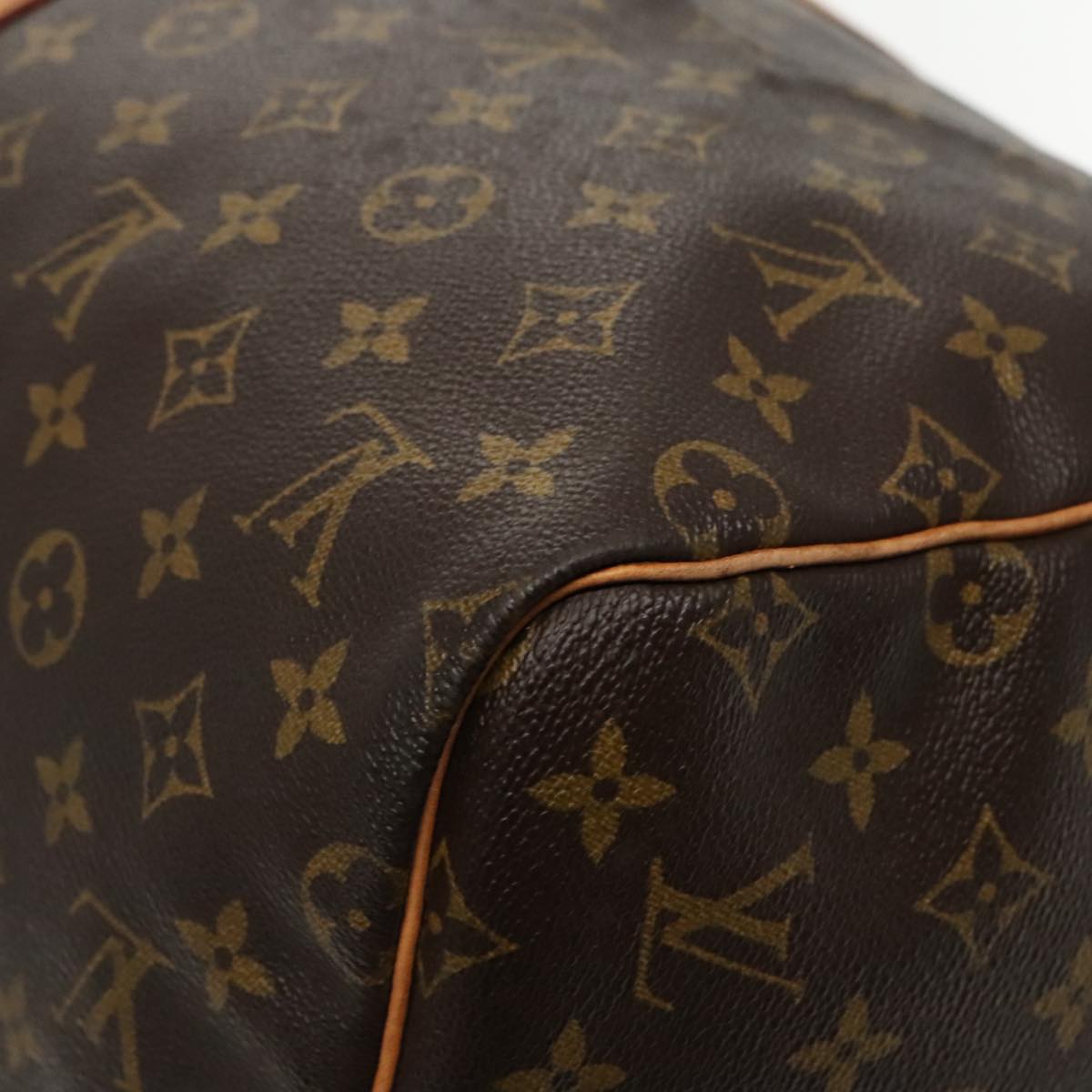 Louis Vuitton Keepall 55 Brown Canvas Travel Bag