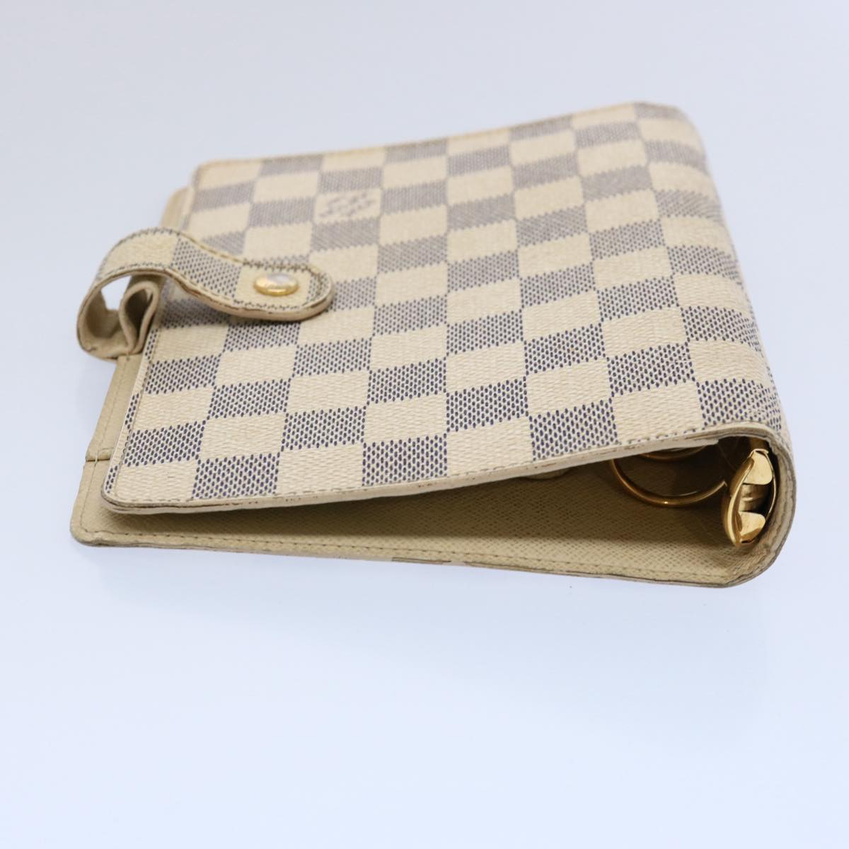 Louis Vuitton Agenda Mm White Canvas Wallet
